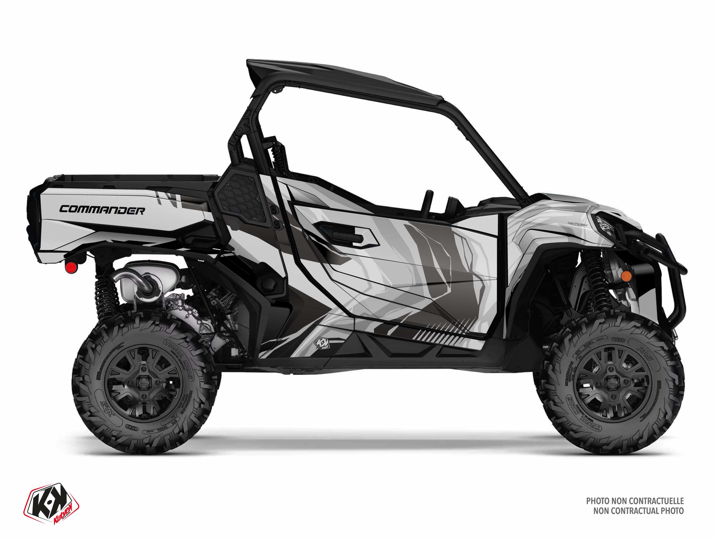 can-am utv kliff  graphic kit grey