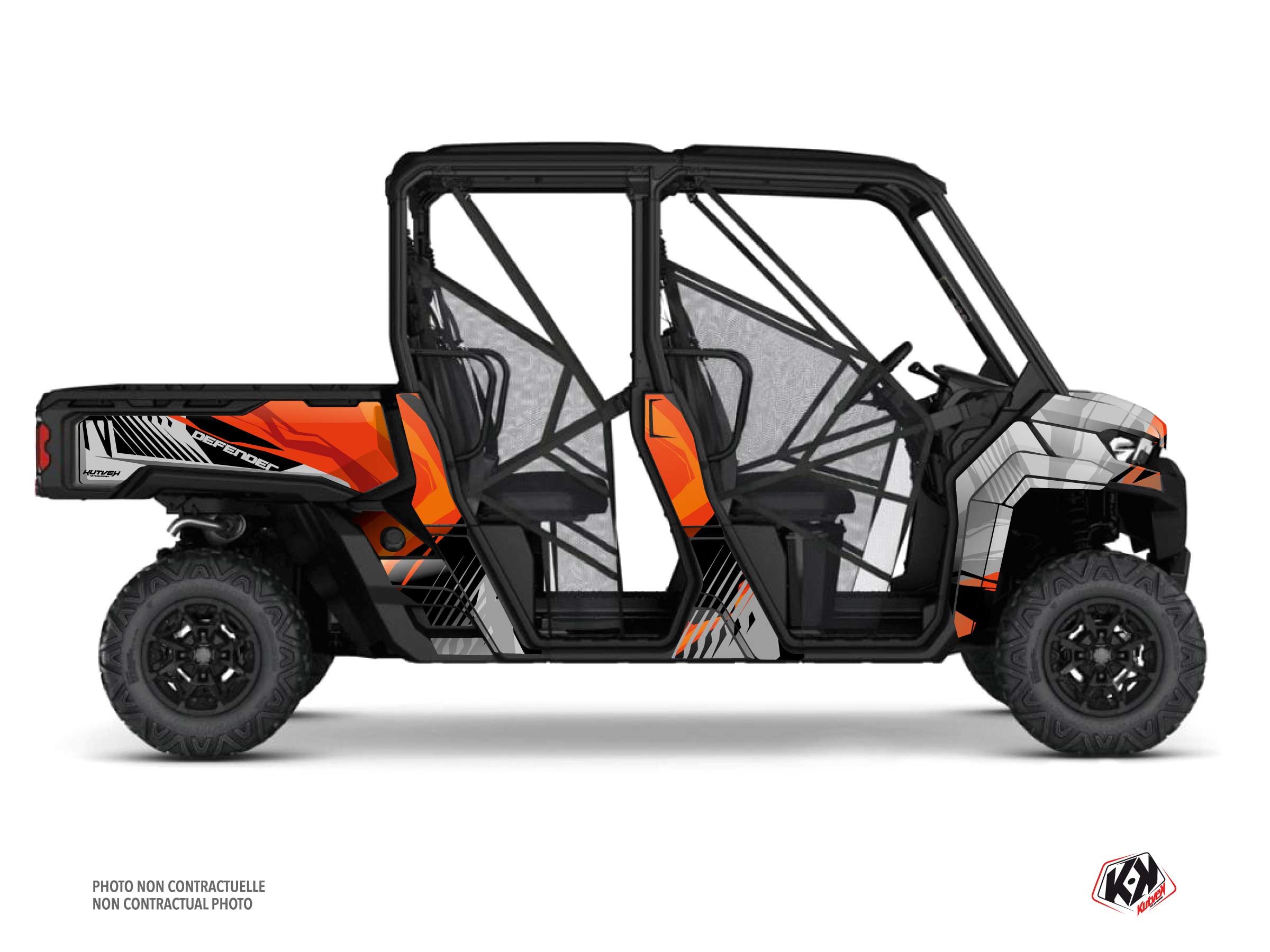 Kit Graphique ssv can-am defender max kliff rouge