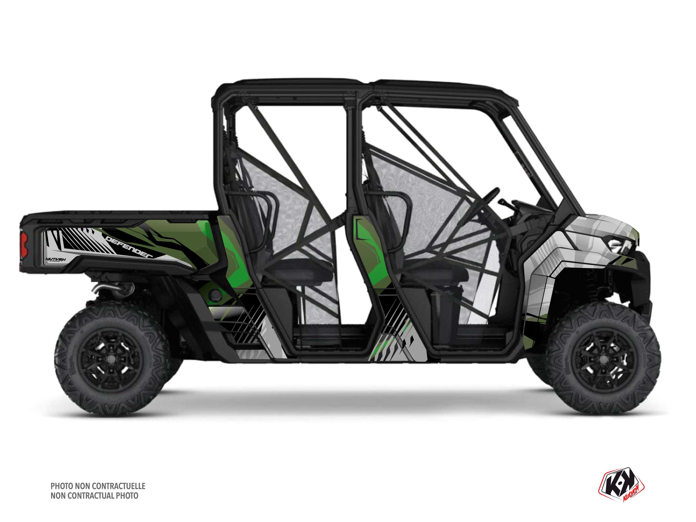 Kit Graphique ssv can-am defender max kliff vert