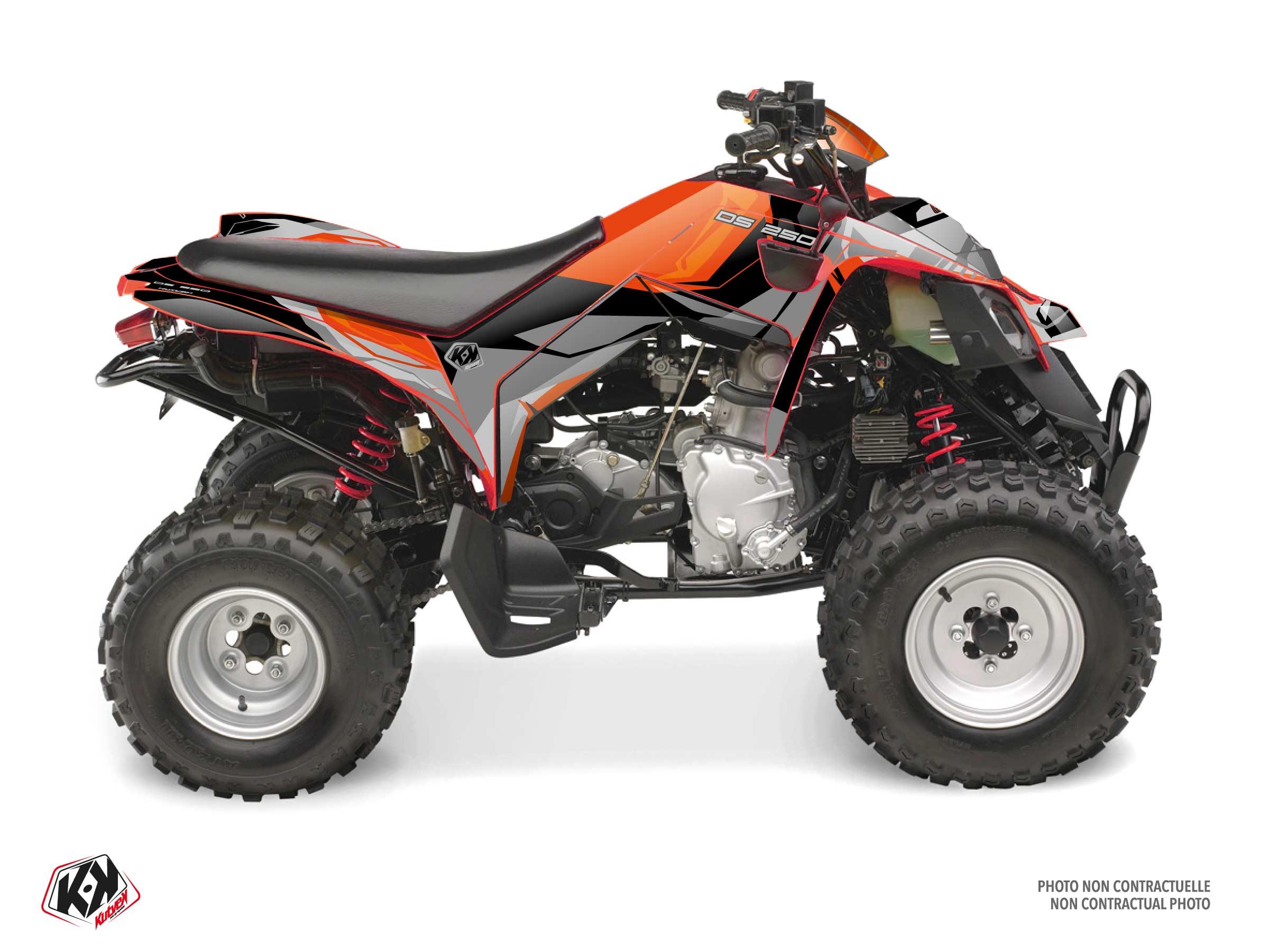 Kit Graphique quad can-am ds 250 kliff rouge