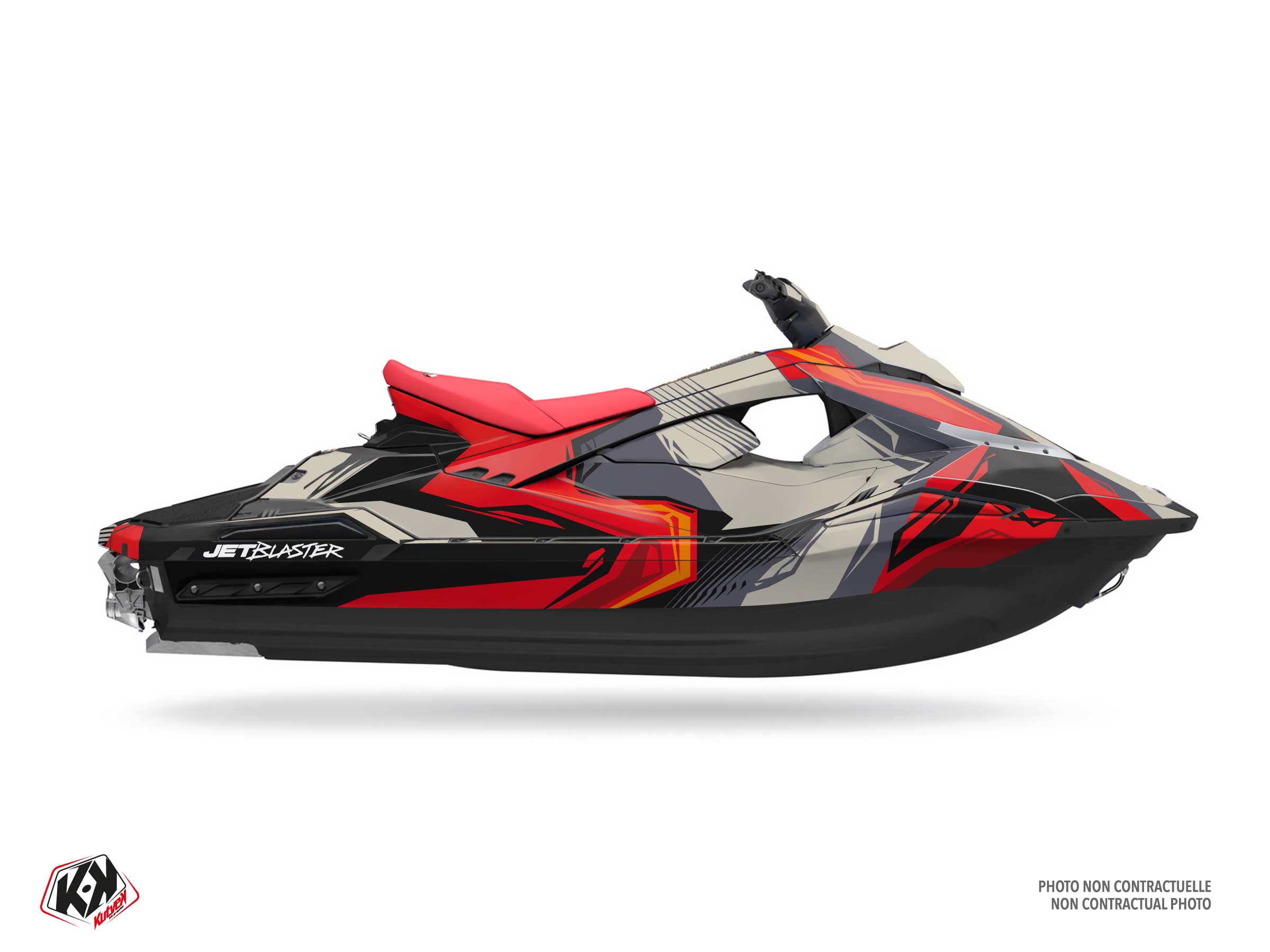 kit déco jet-ski yamaha kliff rouge 