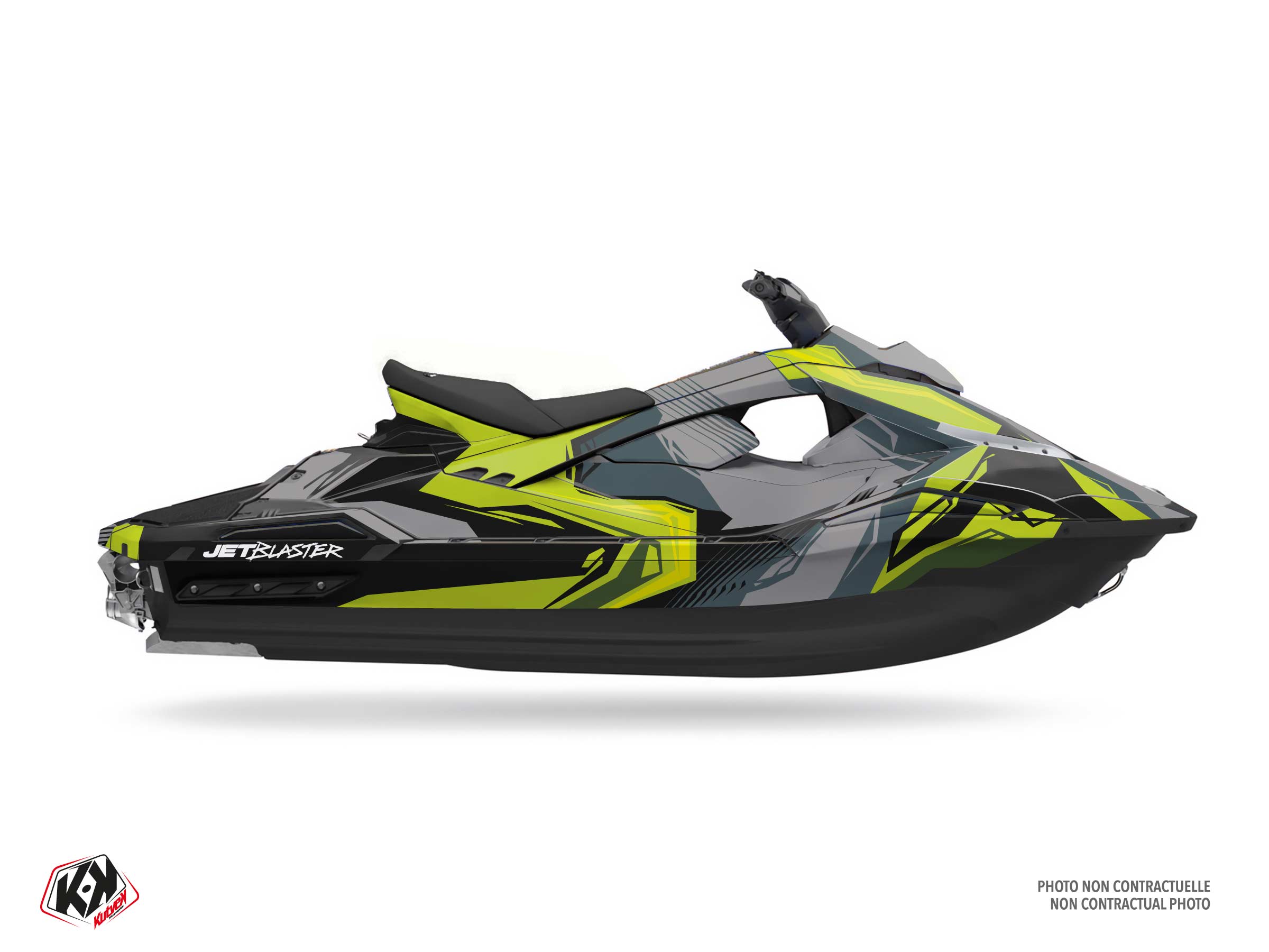 yamaha jet-ski kliff  graphic kit green