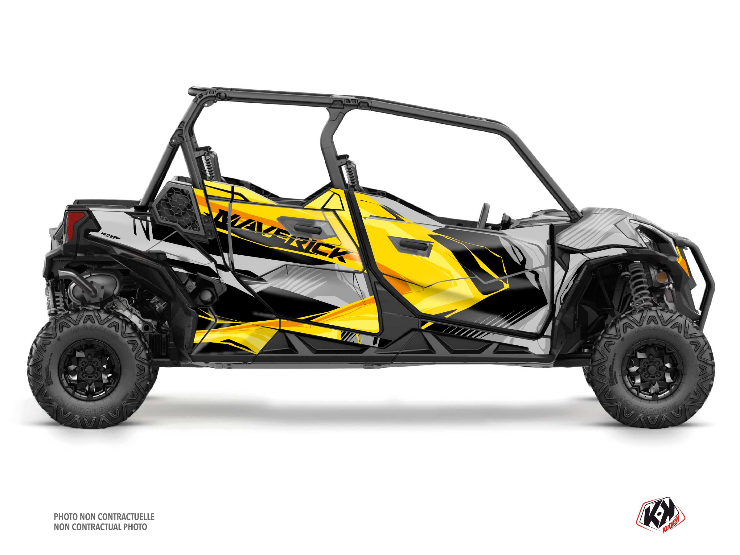 kit déco ssv can-am maverick trail max kliff jaune  