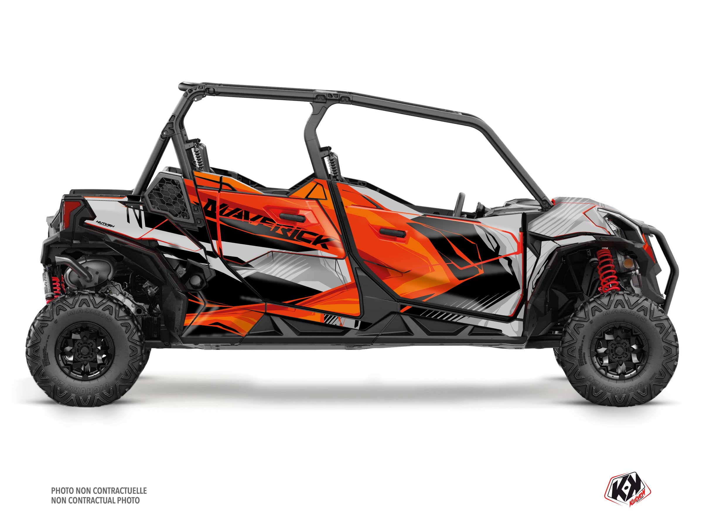 kit déco ssv can-am maverick trail max kliff rouge  