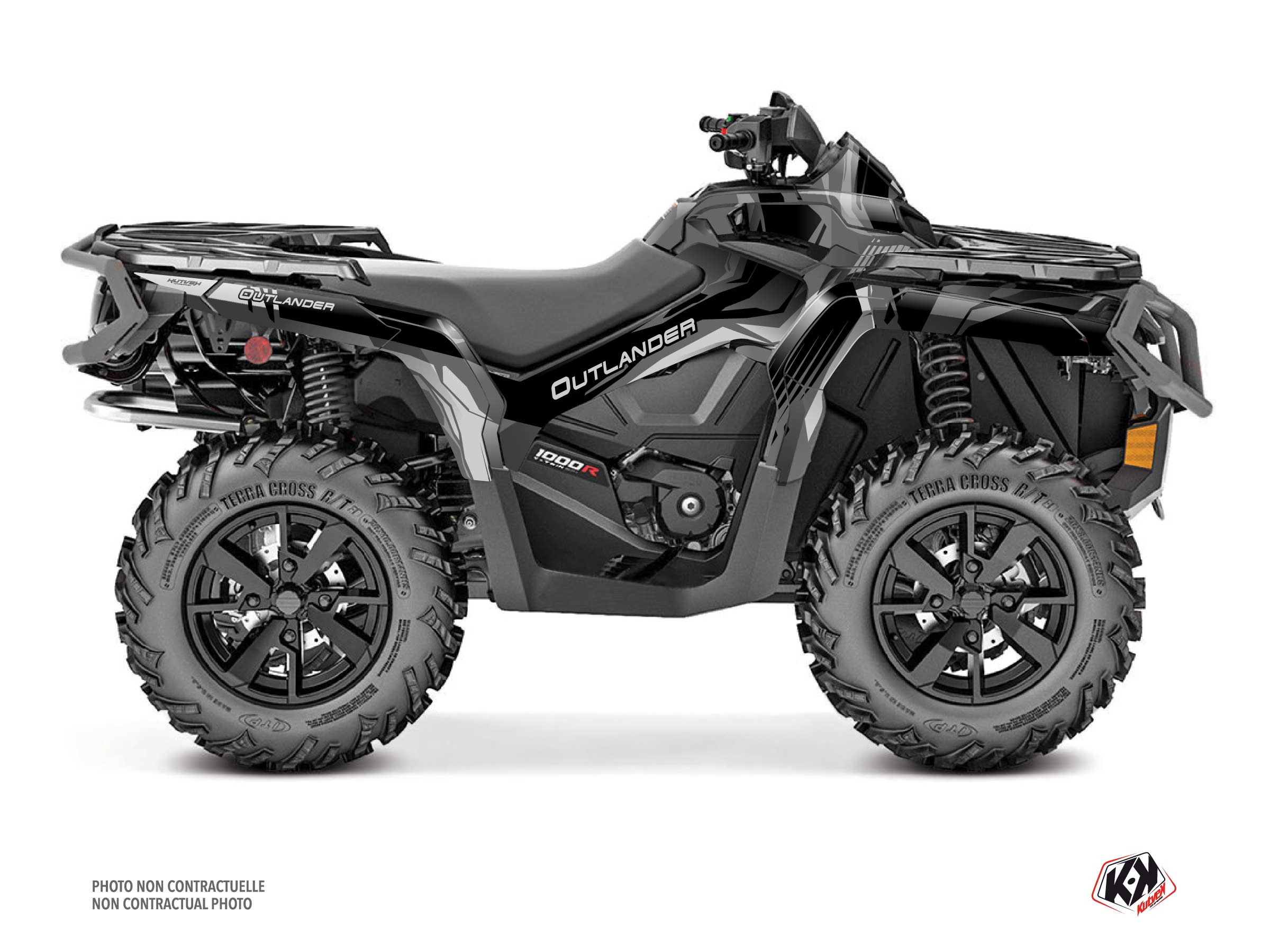 kit déco quad can-am outlander 1000 r kliff gris
