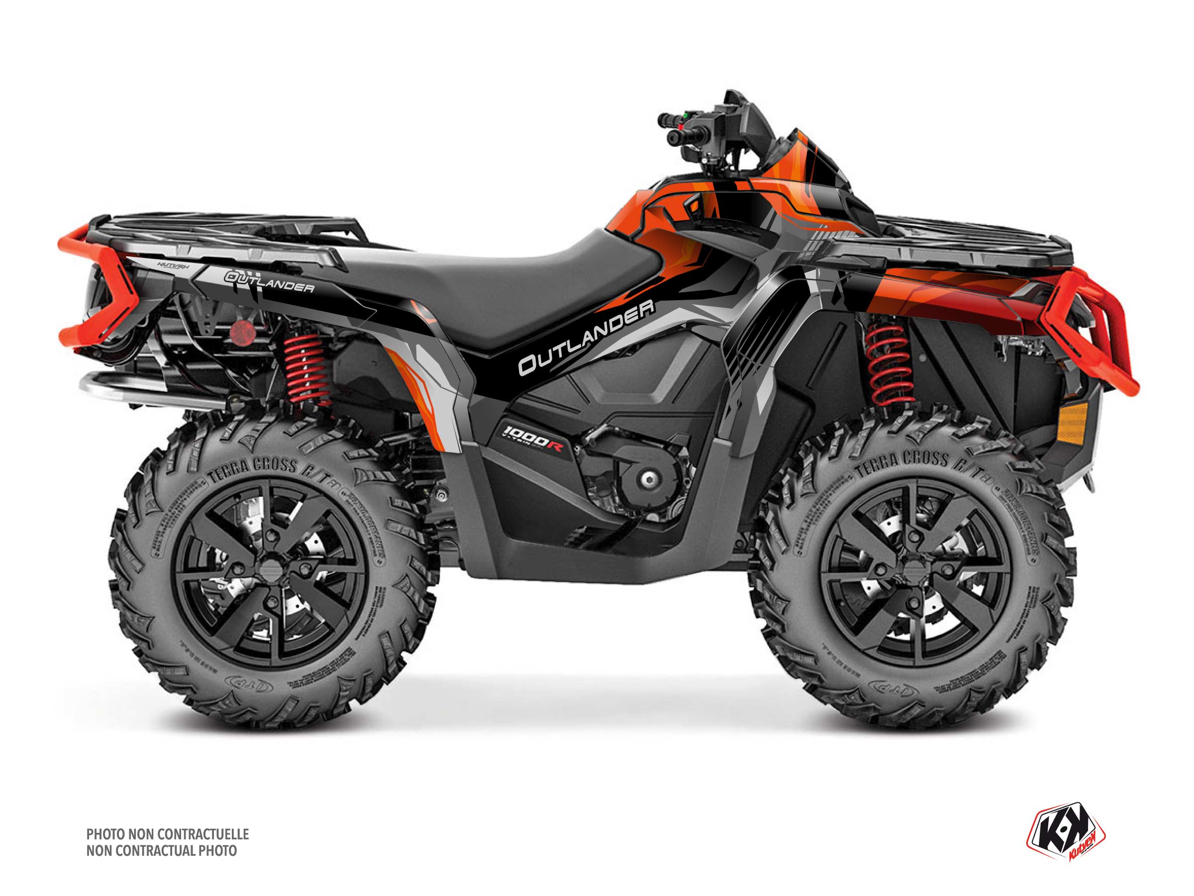kit déco quad can-am outlander 1000 r kliff rouge