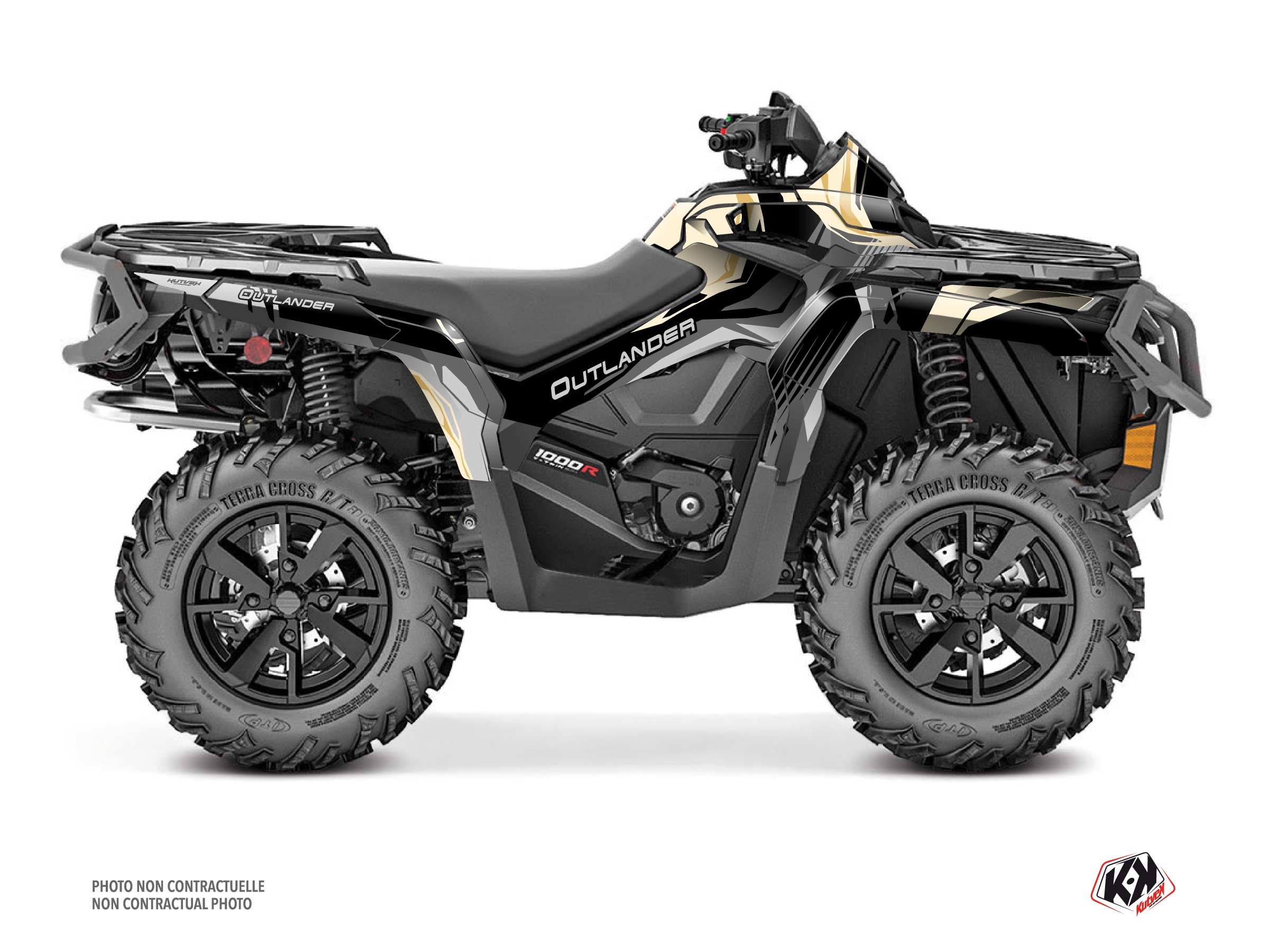 kit déco quad can-am outlander 1000 r kliff sable
