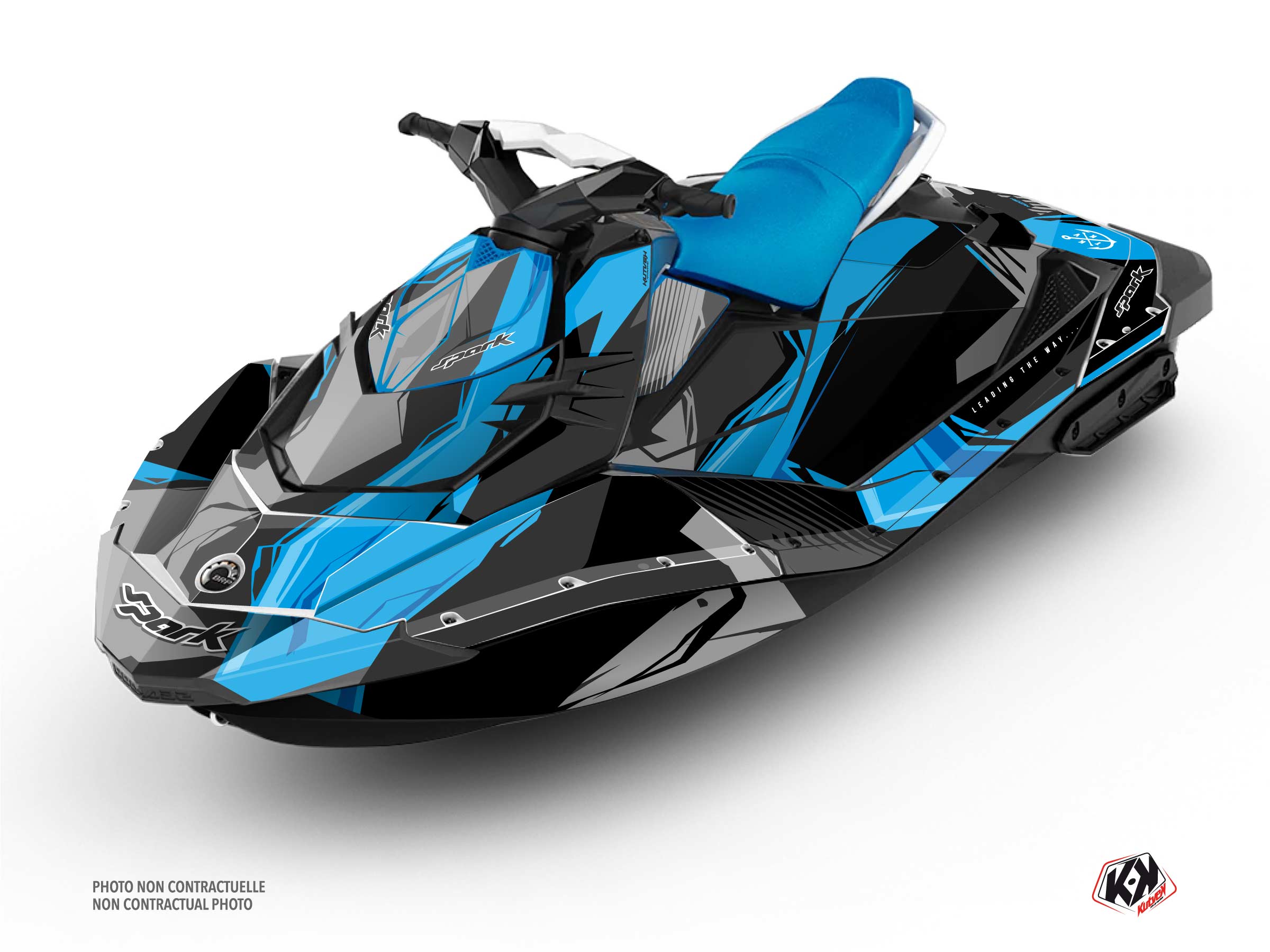 kit déco jet-ski seadoo kliff bleu 