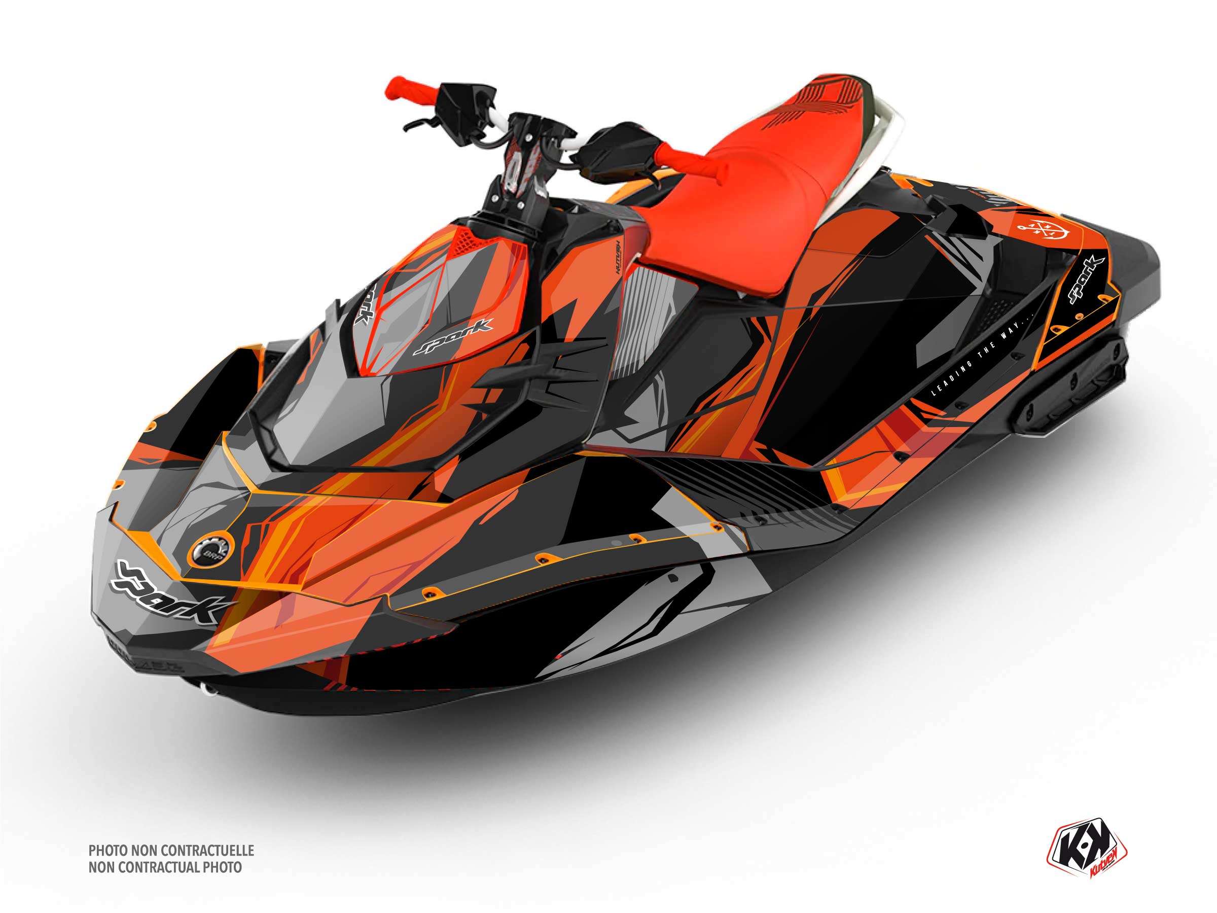 seadoo jet-ski kliff  graphic kit orange