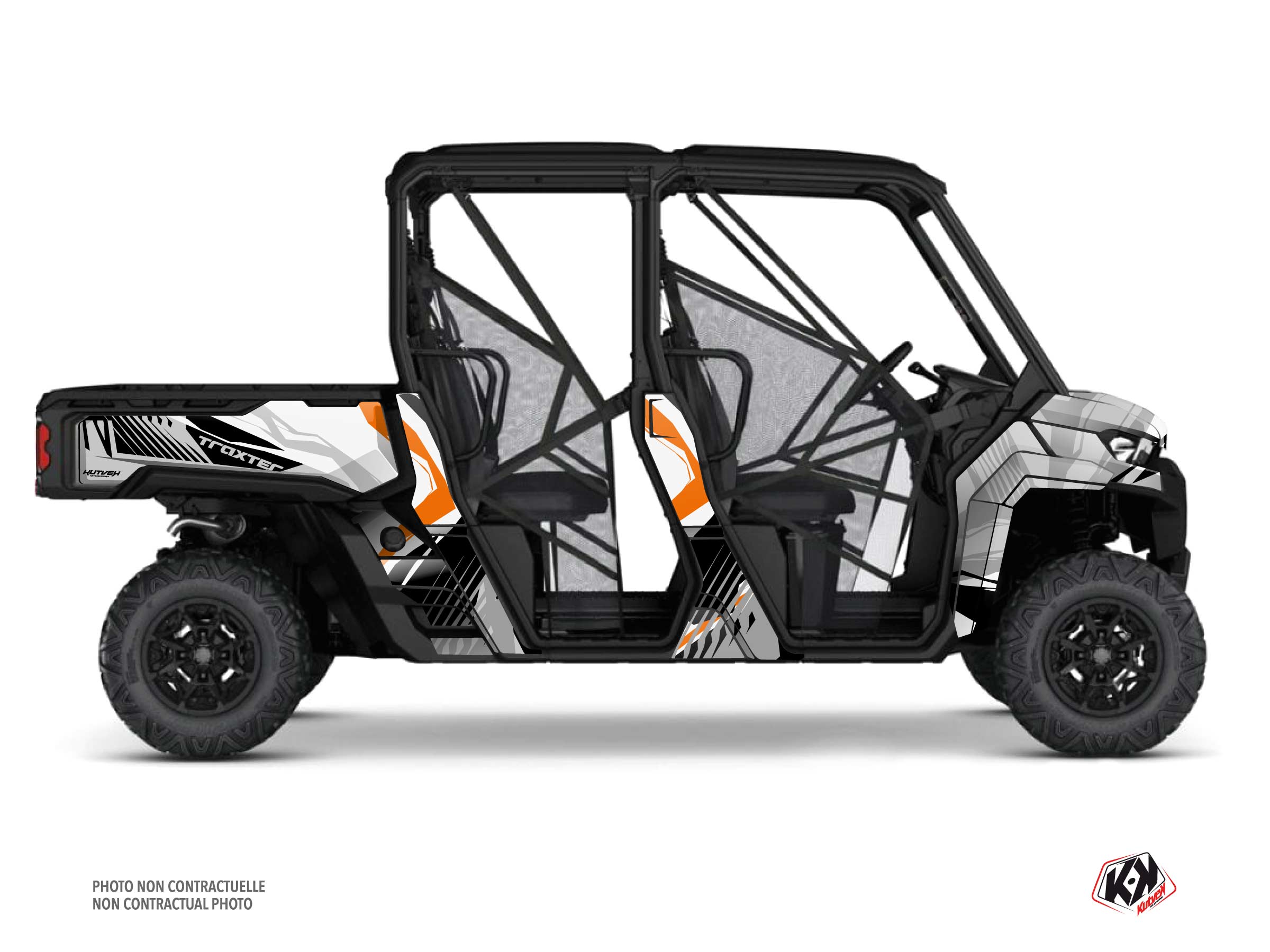 Kit Graphique ssv can-am traxter max kliff blanc  
