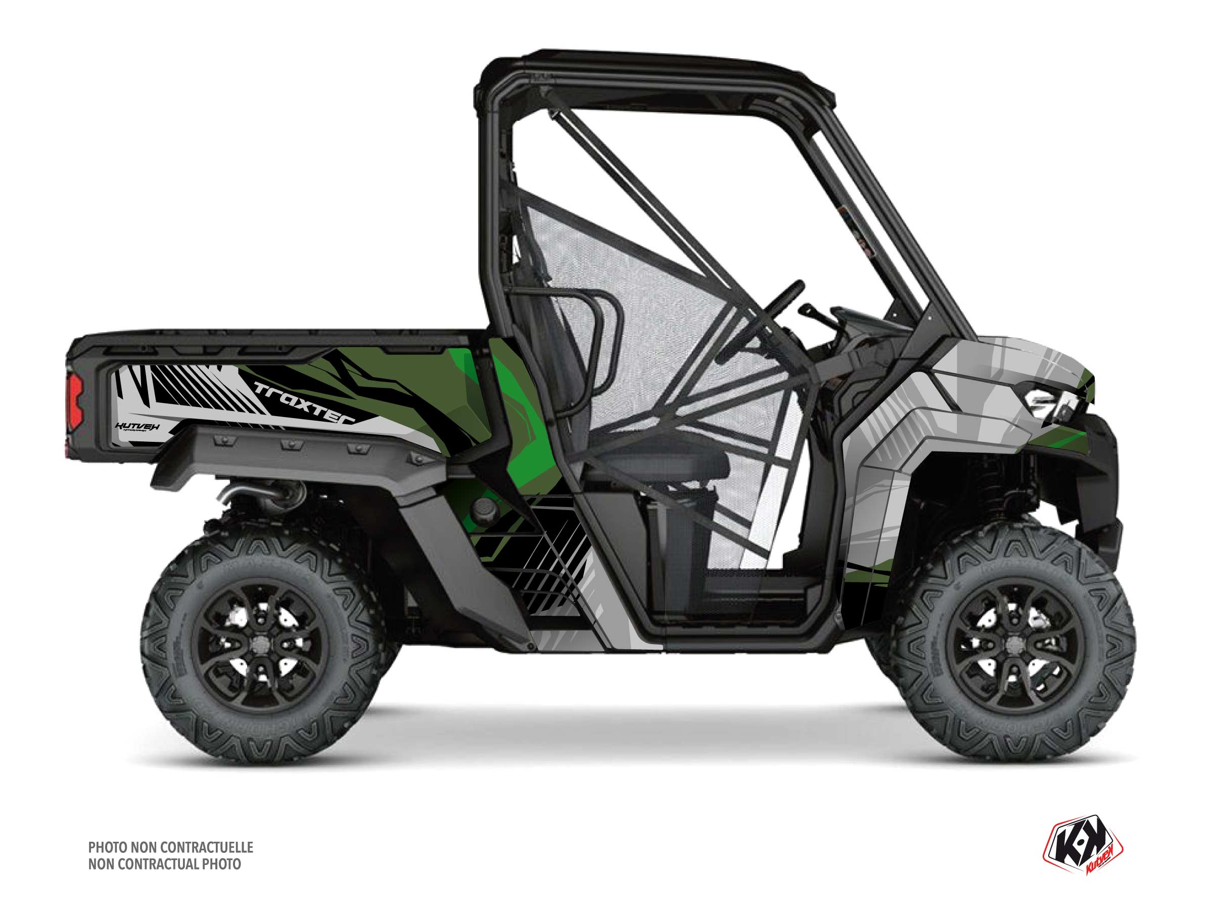 Kit Graphique ssv can-am traxter kliff vert  