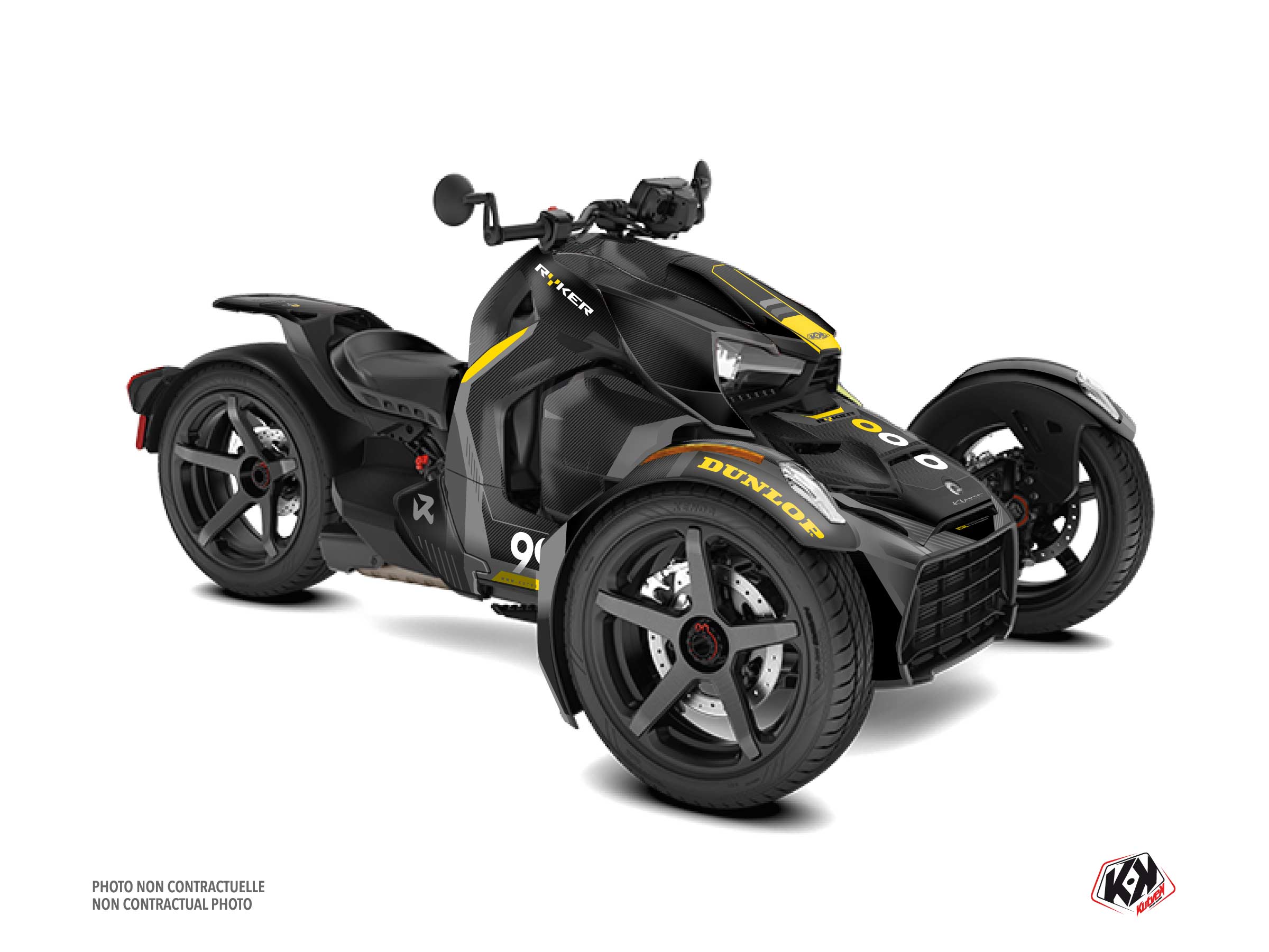 Can Am Ryker 900 Sport Roadster Klover Graphic Kit Grey