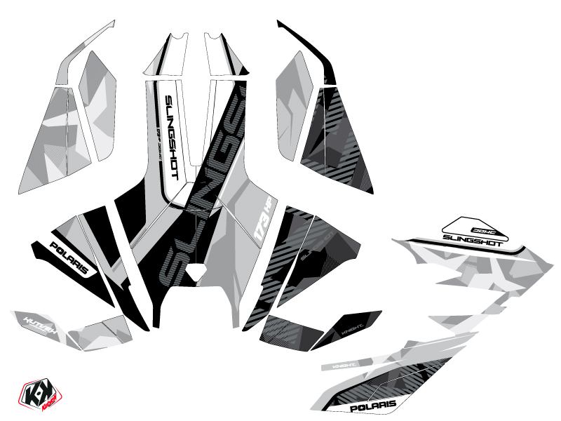 Polaris Slingshot Roadster Knight Graphic Kit Grey