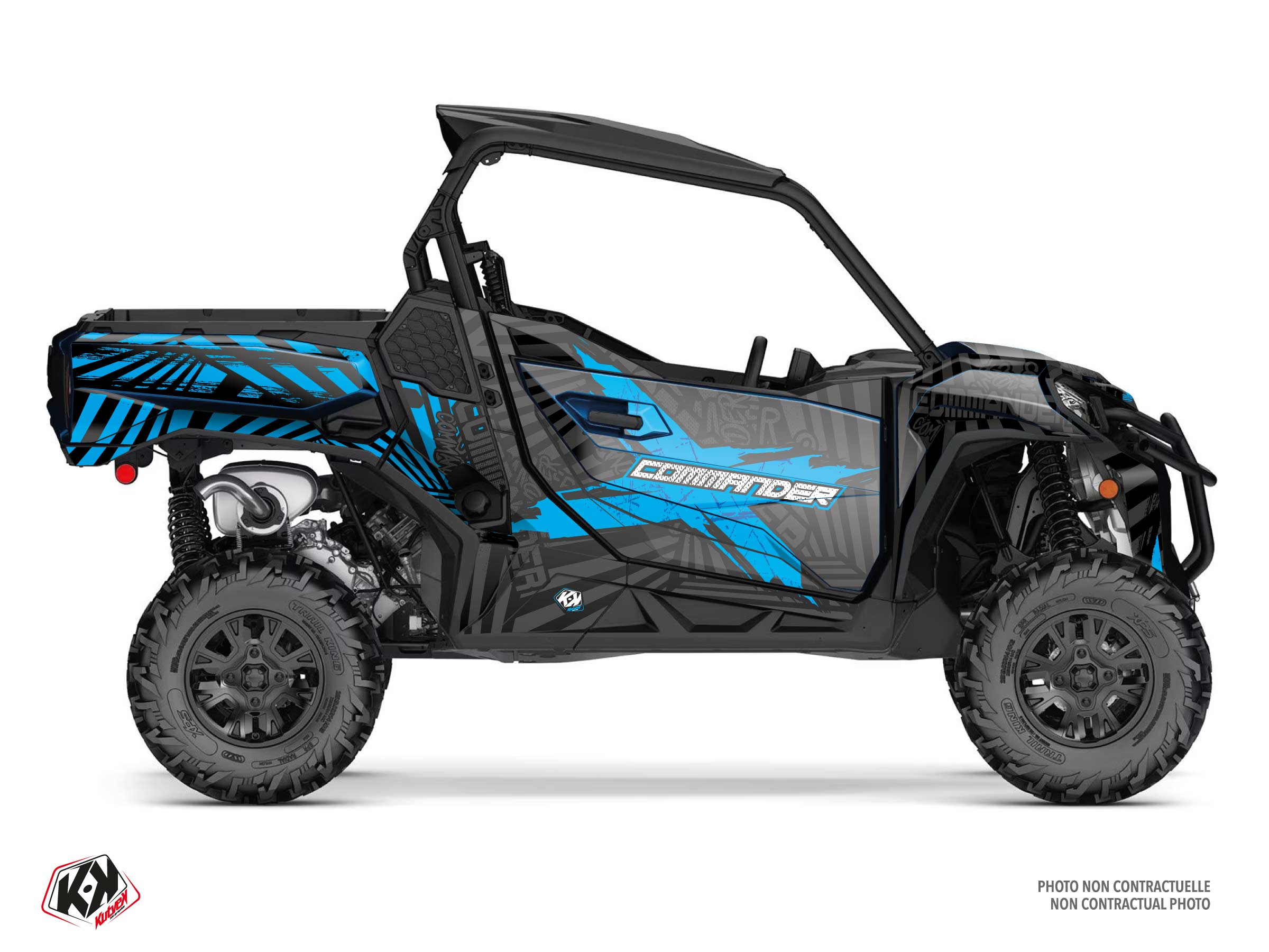 can-am utv kollector  graphic kit blue