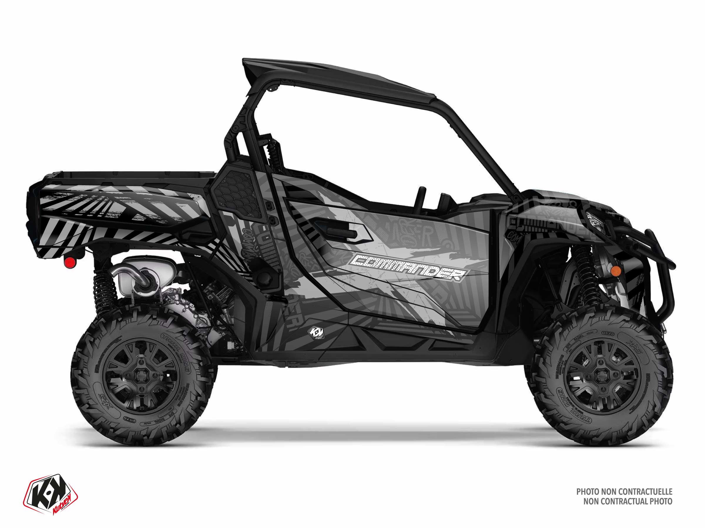 can-am utv kollector  graphic kit grey