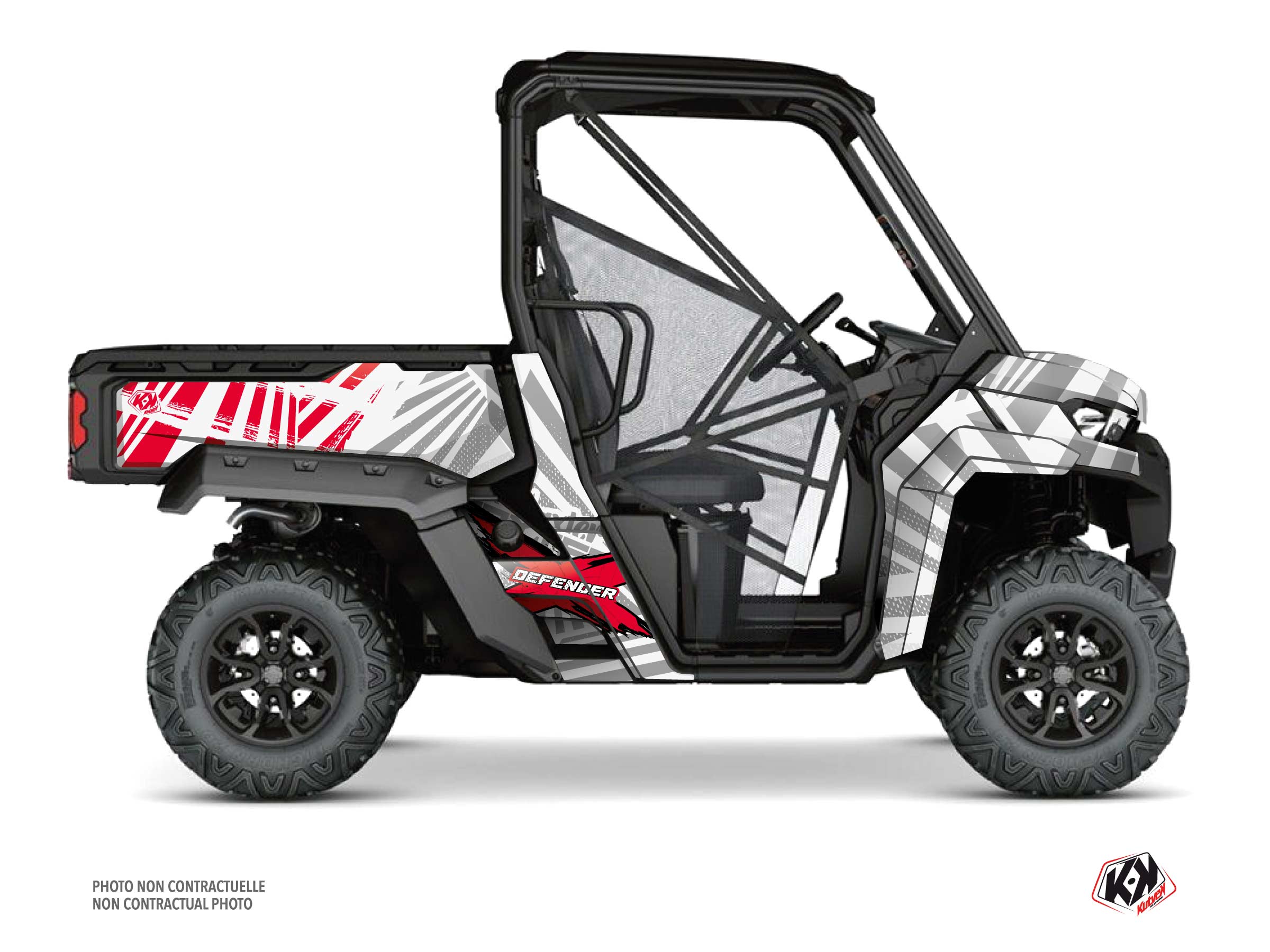 can-am utv kollector  graphic kit white