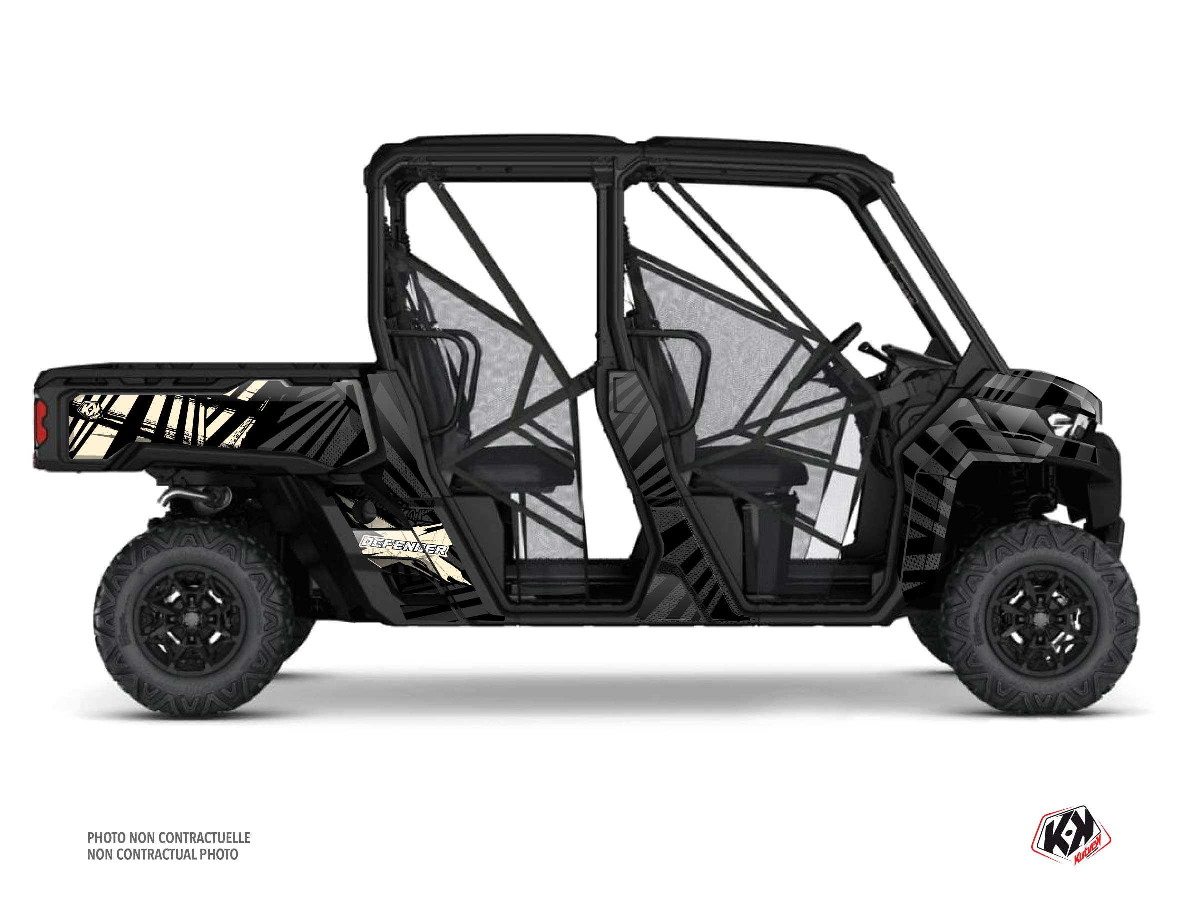 Kit Graphique ssv can-am defender max kollector sable