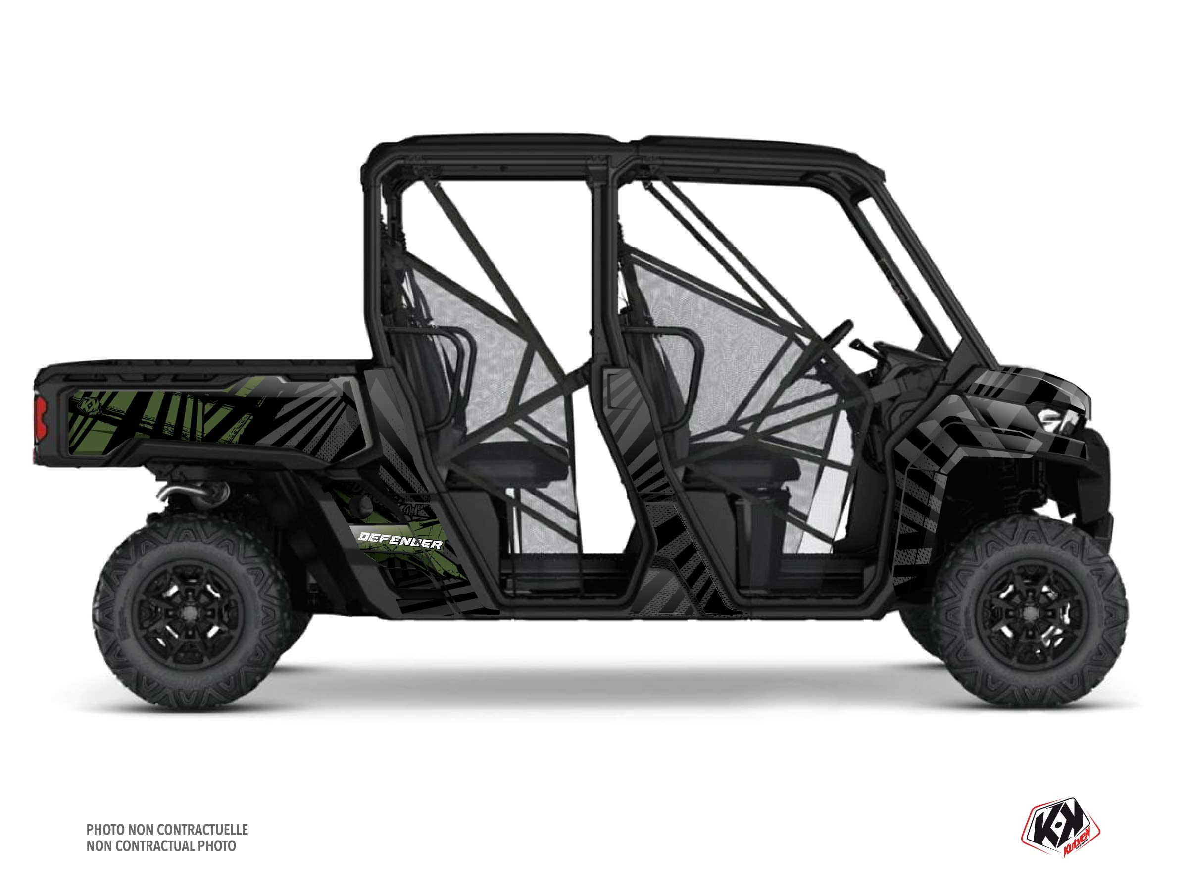 Kit Graphique ssv can-am defender max kollector vert