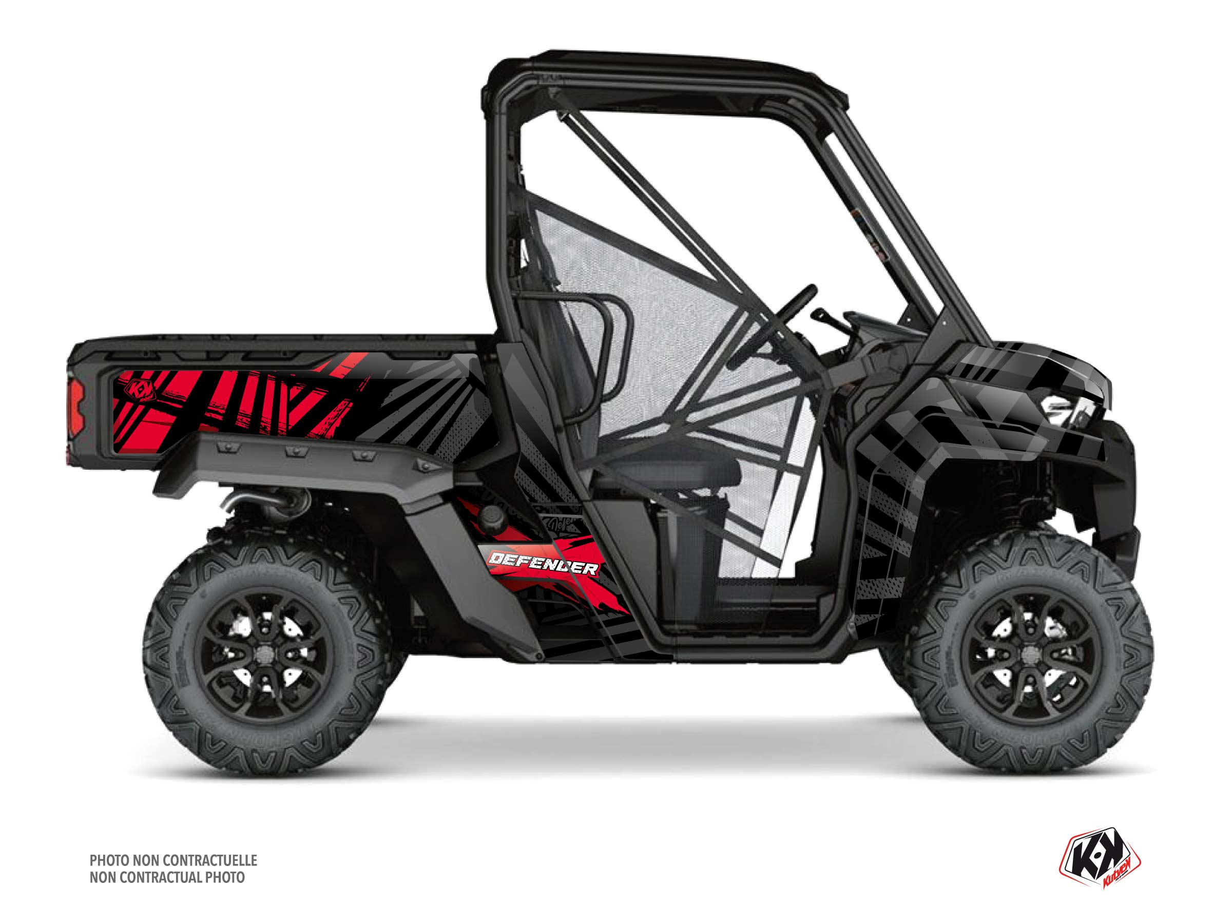 Kit Graphique ssv can-am defender kollector rouge