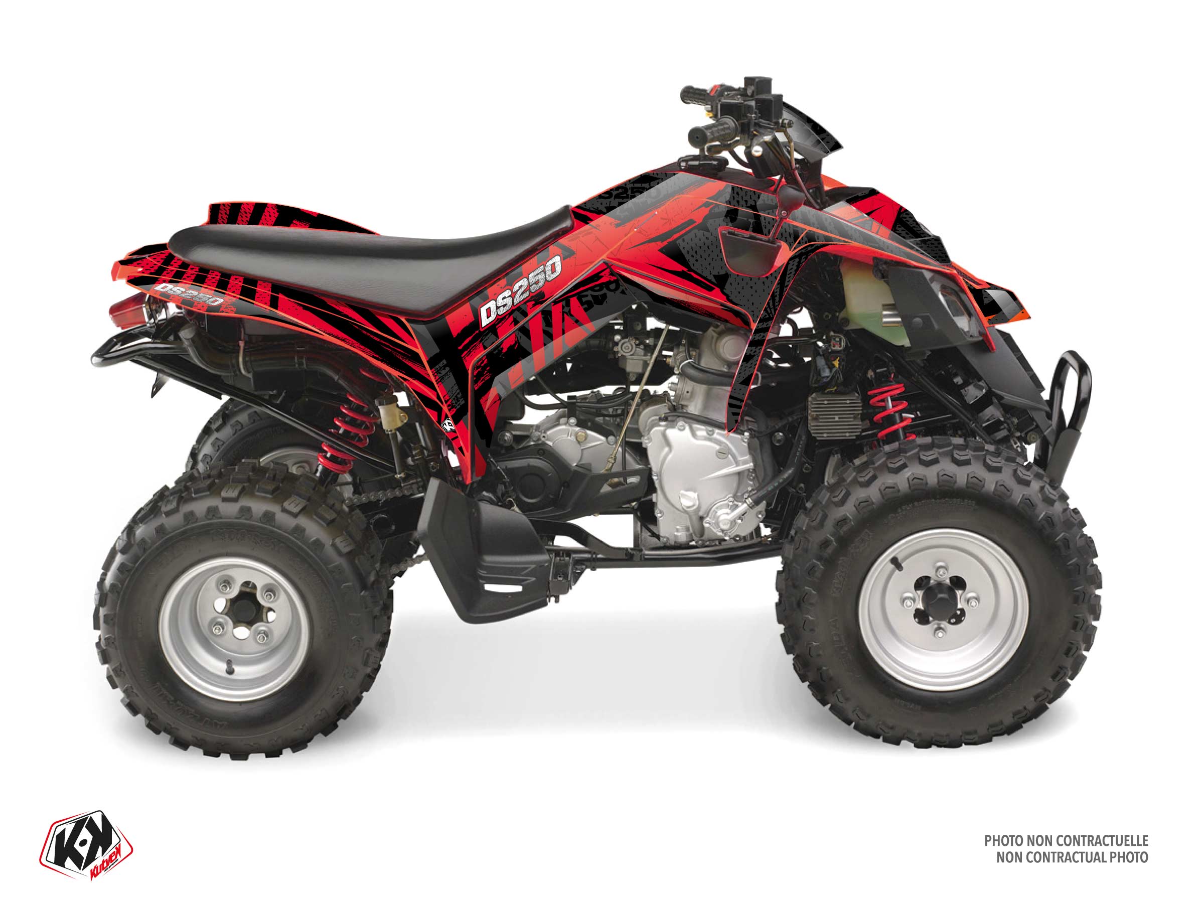 Kit Graphique quad can-am ds 250 kollector rouge