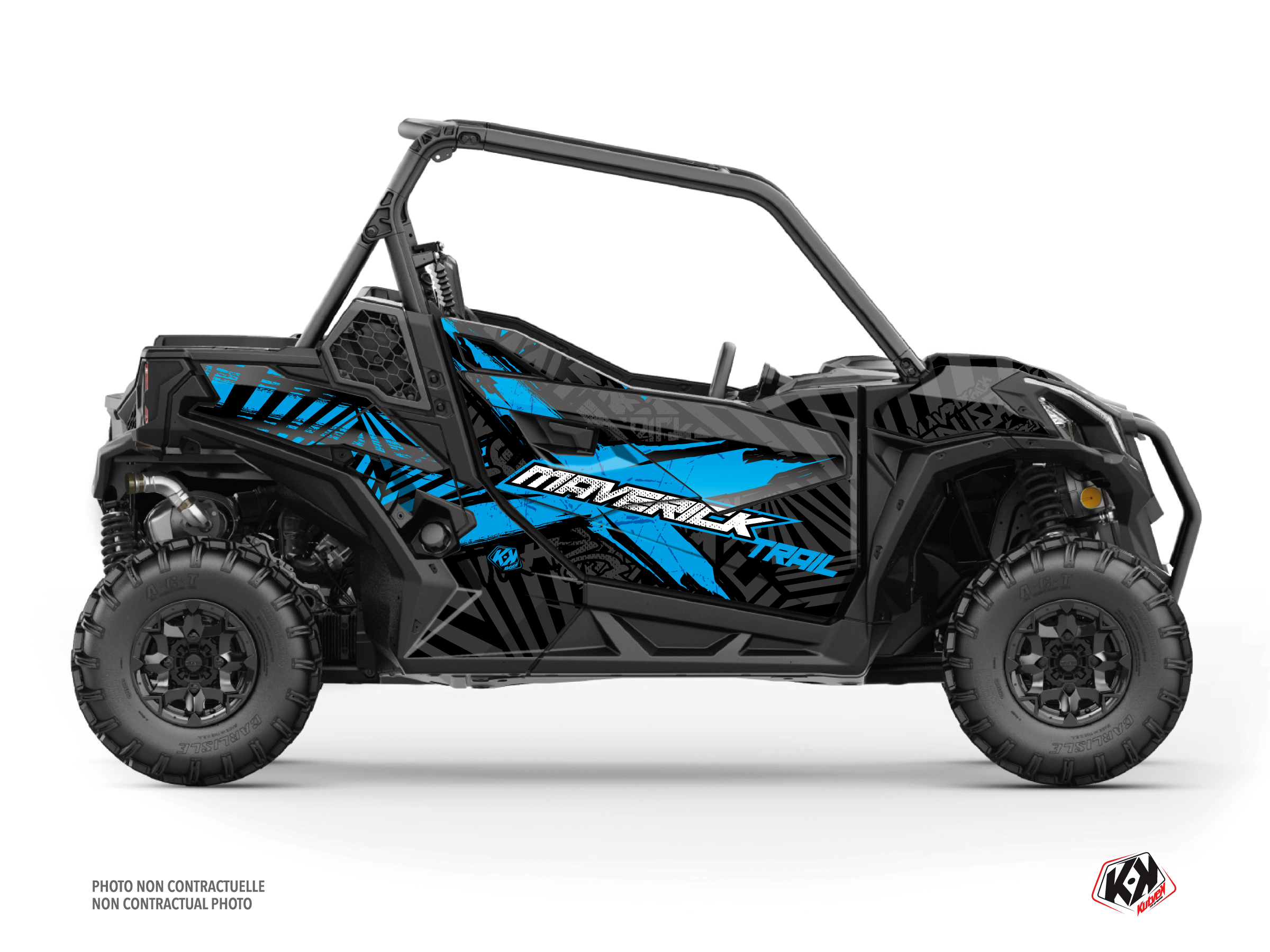 kit déco ssv can-am maverick trail kollector bleu