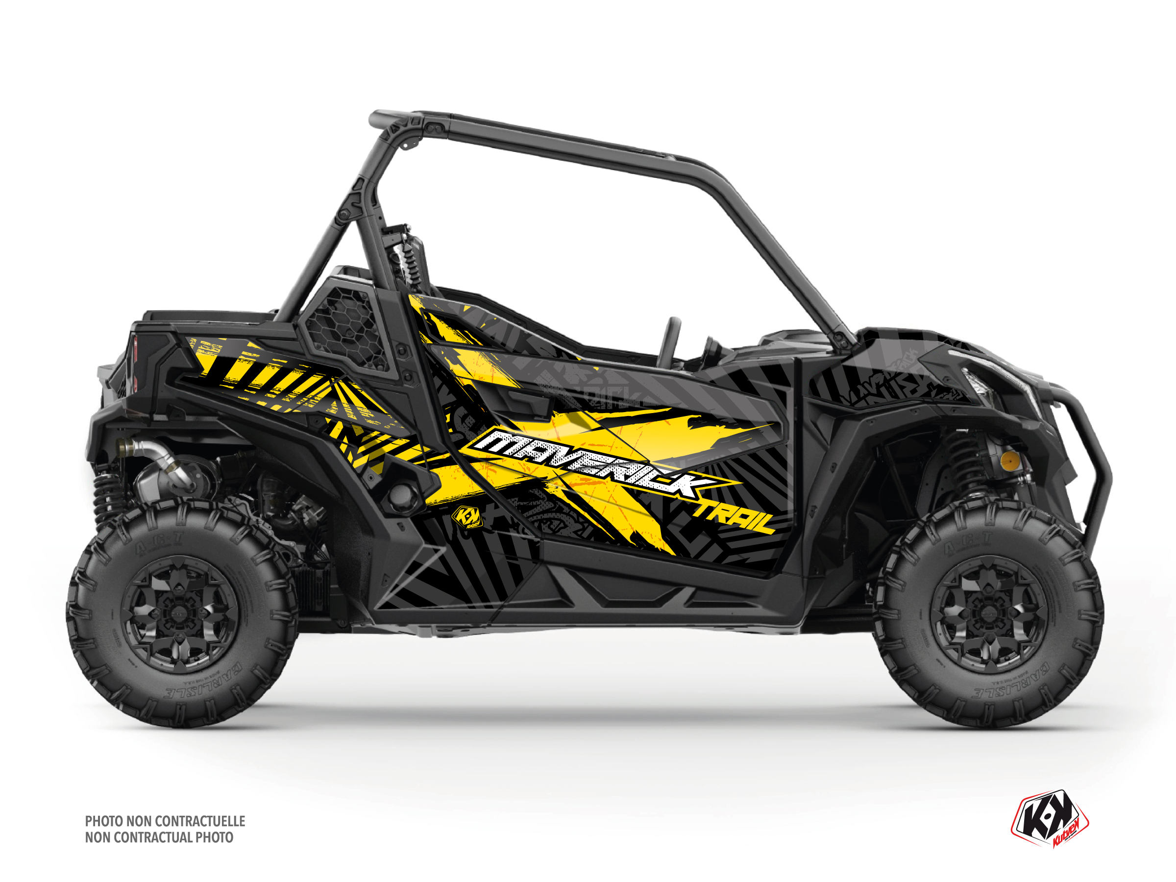 kit déco ssv can-am maverick trail kollector jaune