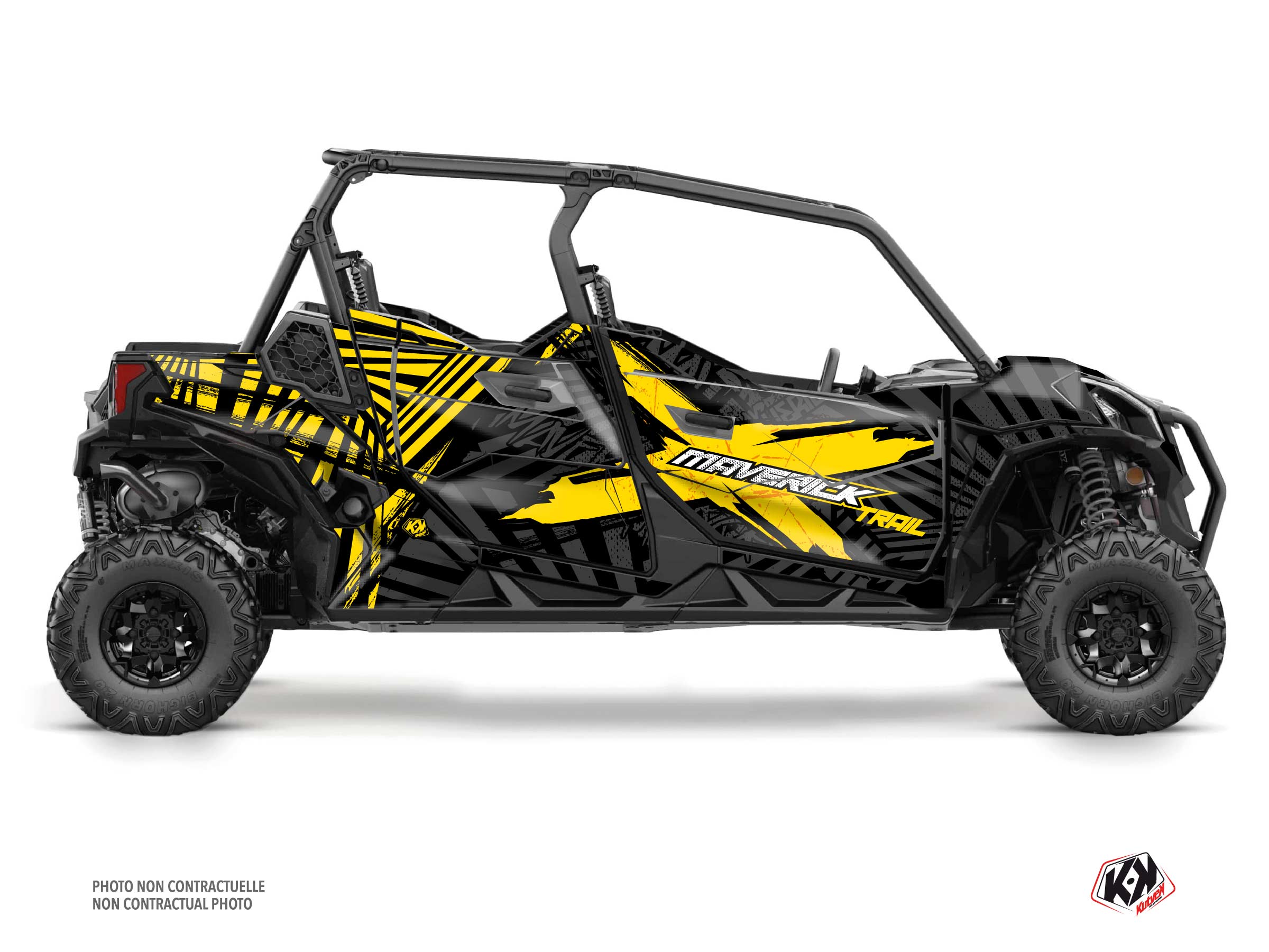 kit déco ssv can-am maverick trail max kollector jaune  