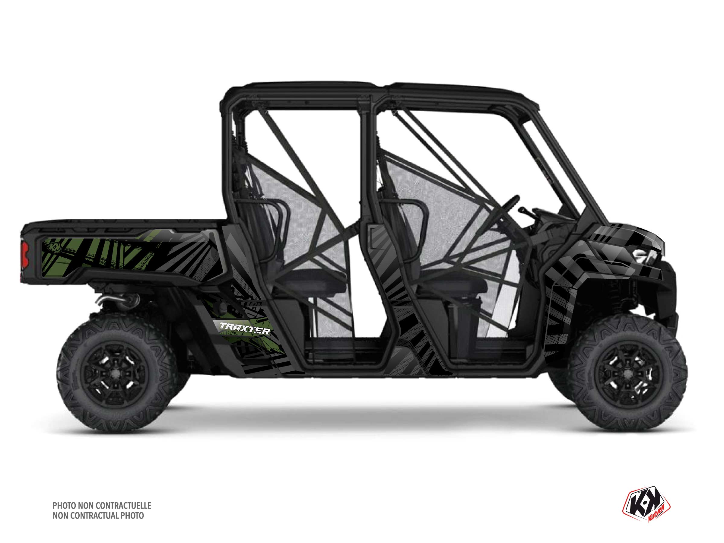 Kit Graphique ssv can-am traxter max kollector vert  