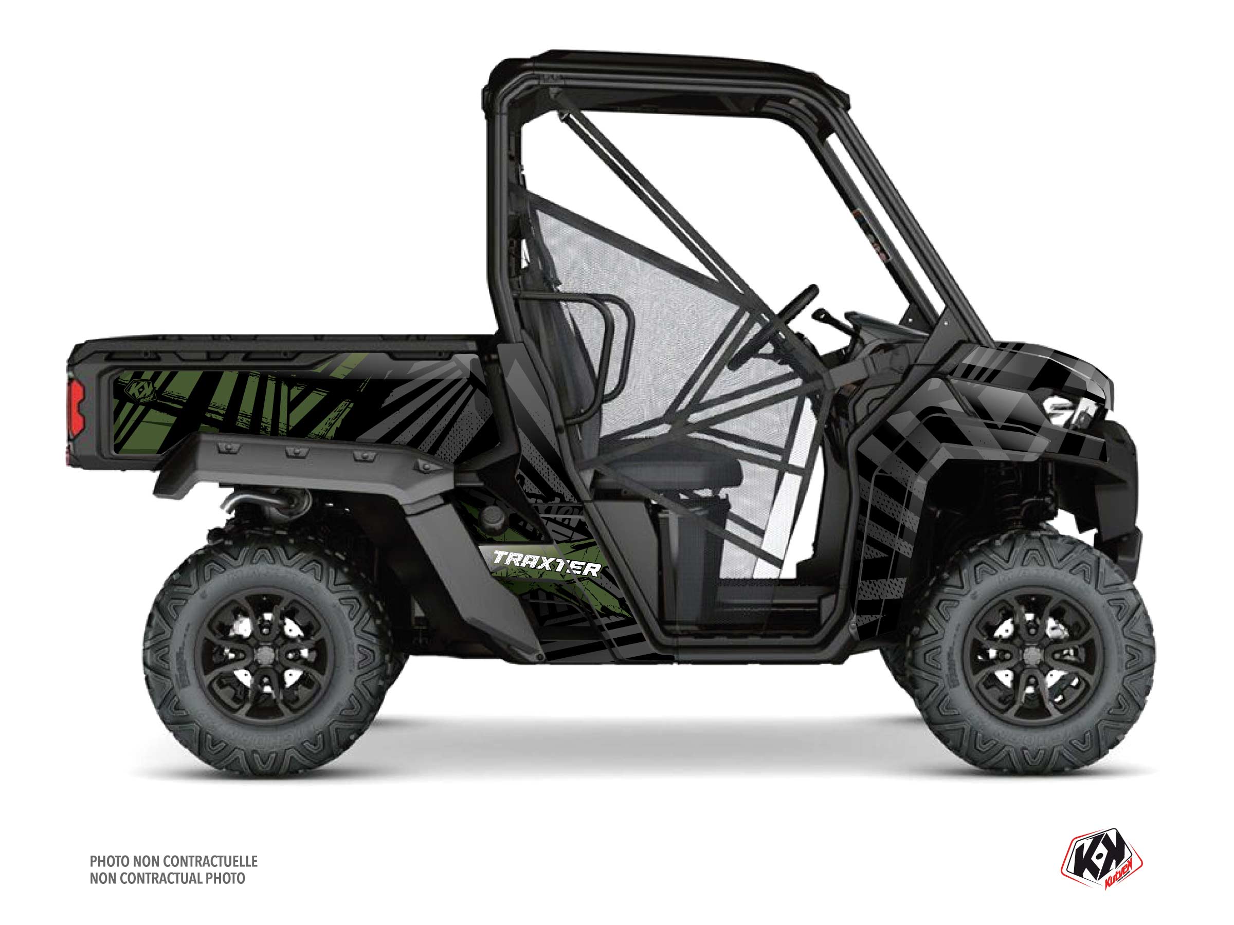Kit Graphique ssv can-am traxter kollector vert  