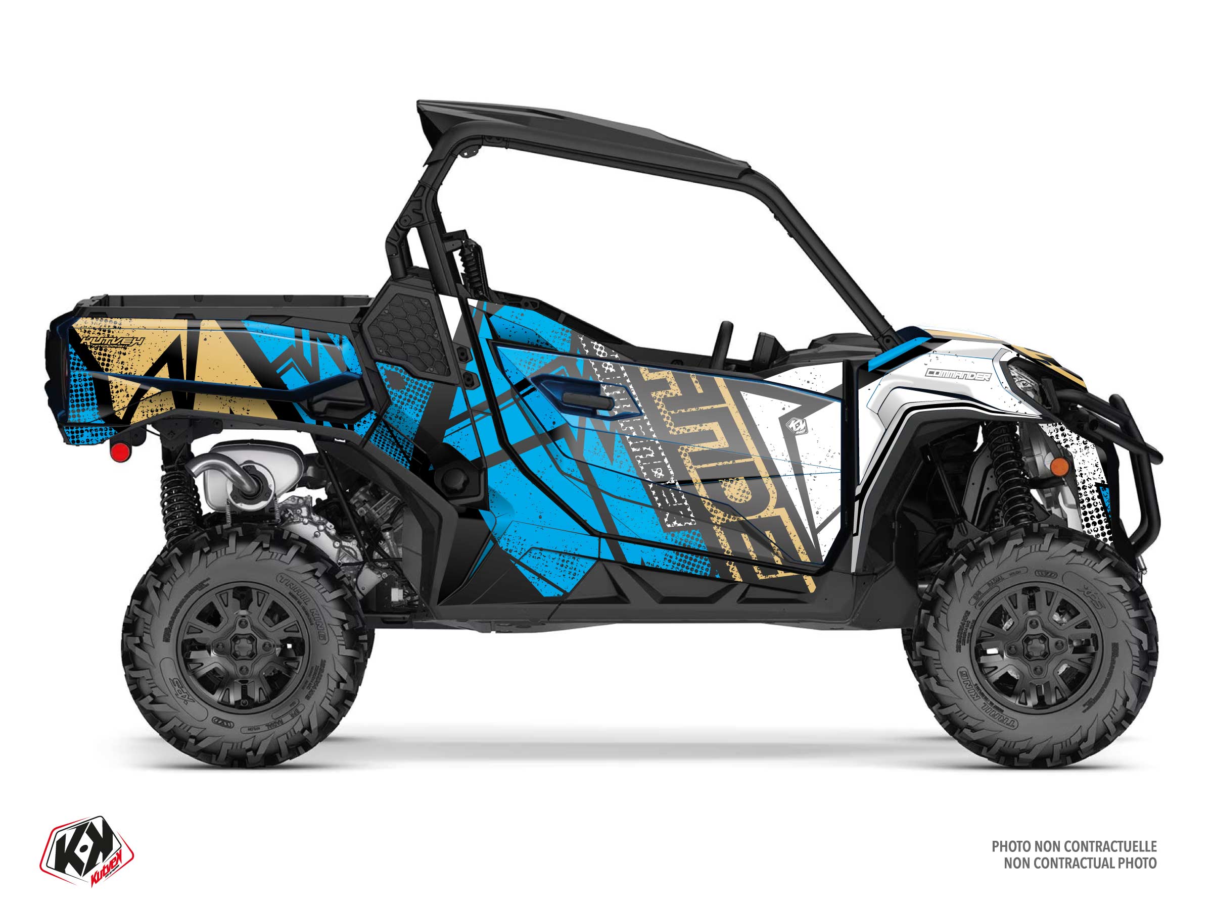 can-am utv kraft  graphic kit blue