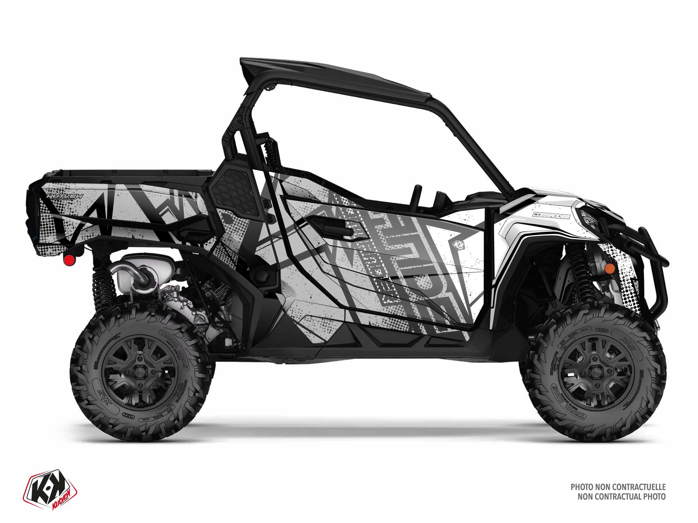 can-am utv kraft  graphic kit grey