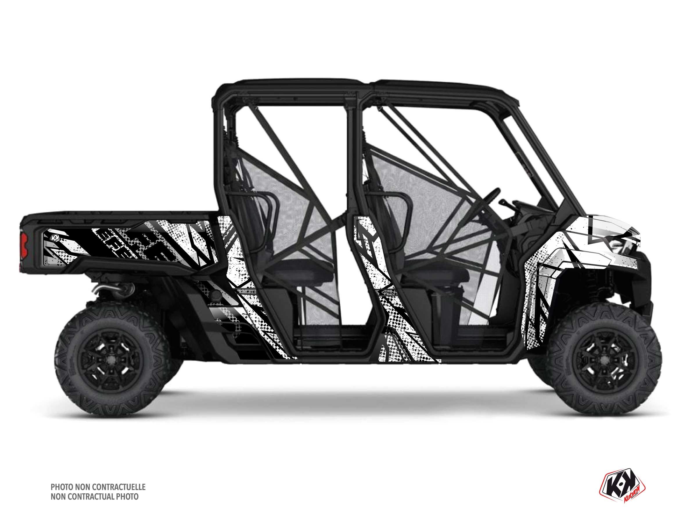 Kit Graphique ssv can-am defender max kraft blanc