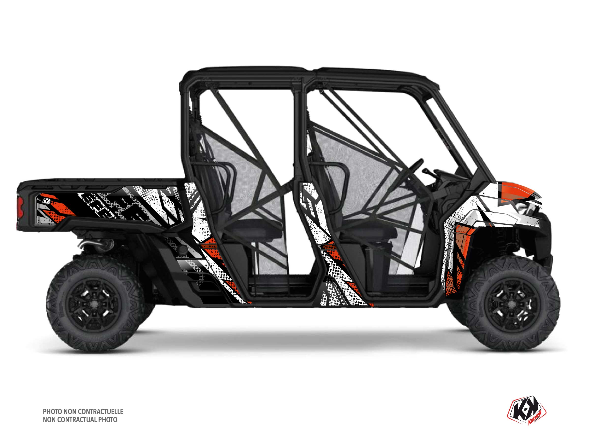 Kit Graphique ssv can-am defender max kraft rouge