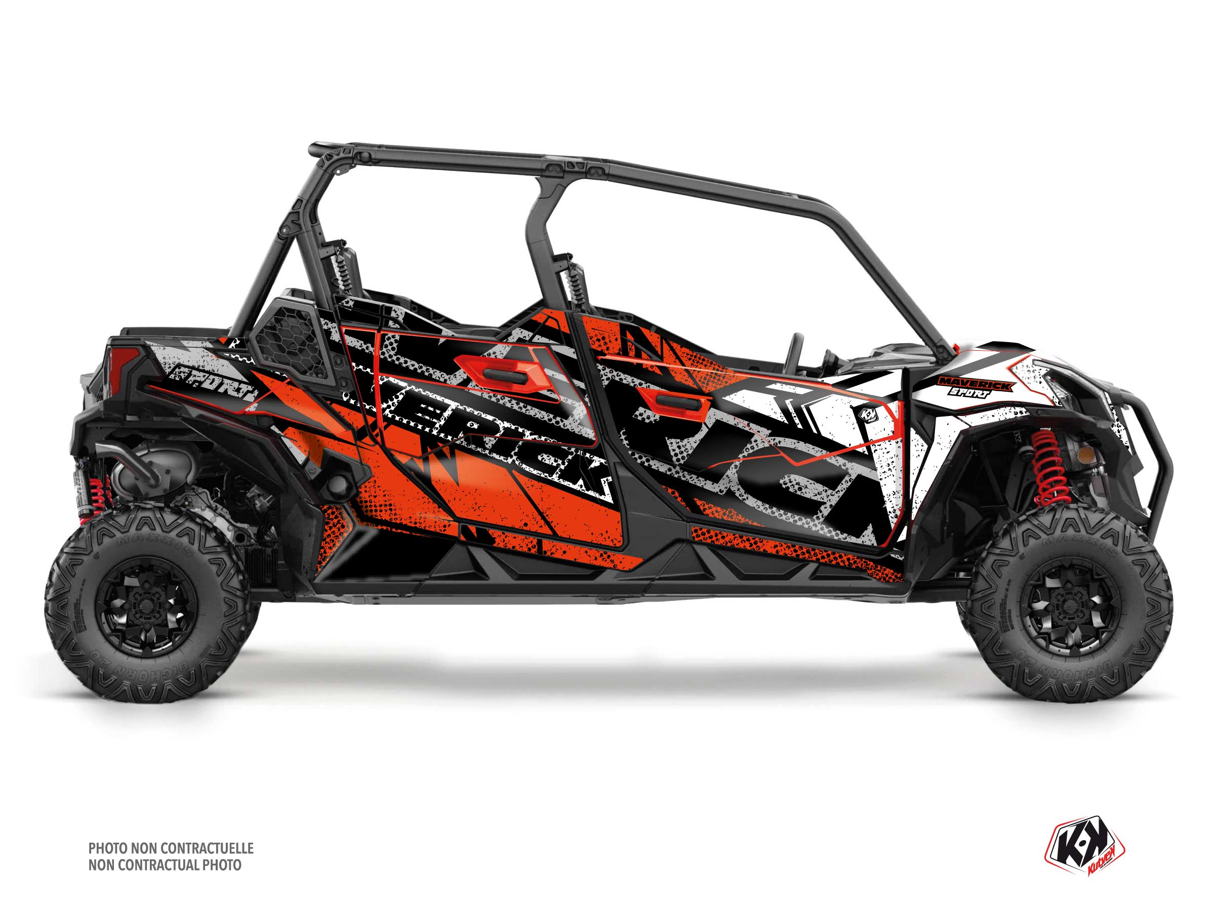 kit déco ssv can-am maverick sport max kraft rouge