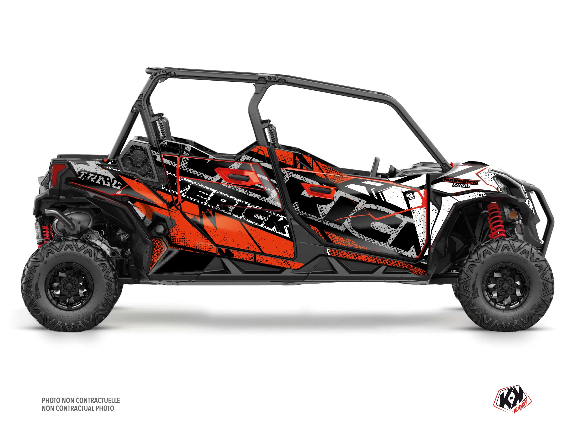 kit déco ssv can-am maverick trail max kraft rouge  
