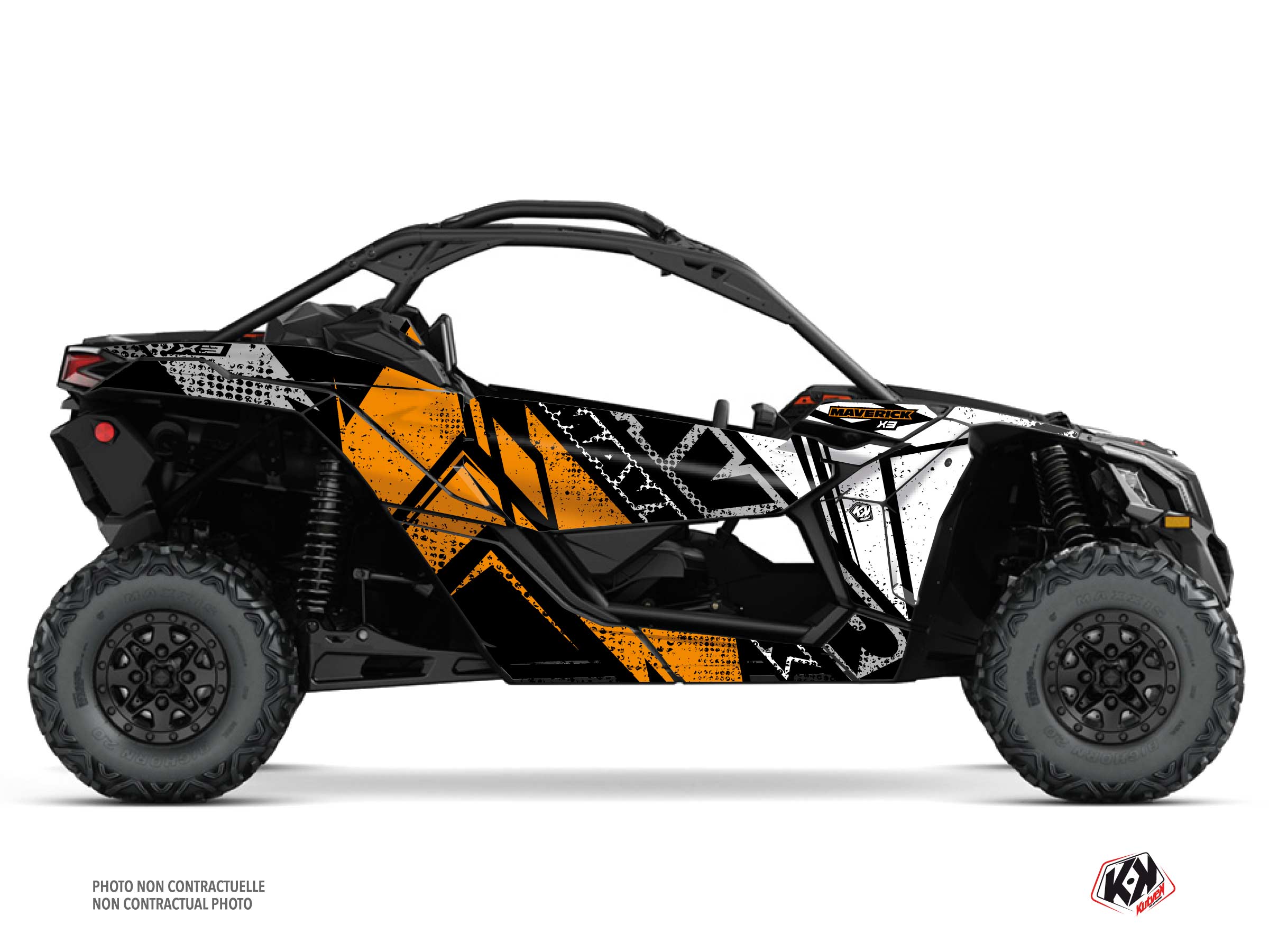 can-am utv kraft  graphic kit orange