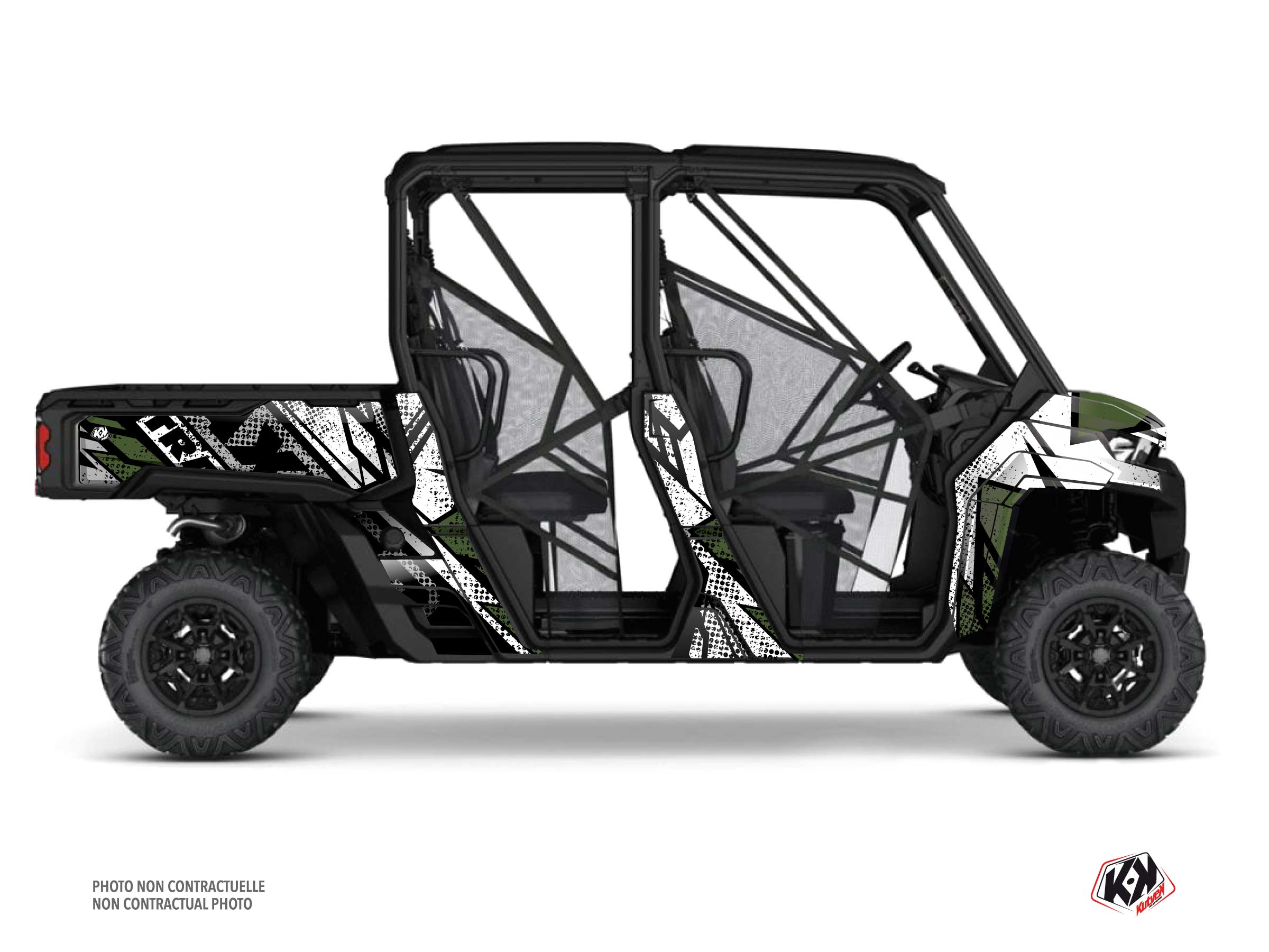 Kit Graphique ssv can-am traxter max kraft vert  