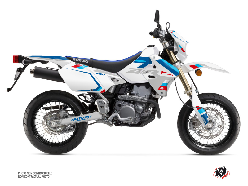 Kit Déco Moto Cross Label Suzuki DRZ 400 SM Blanc