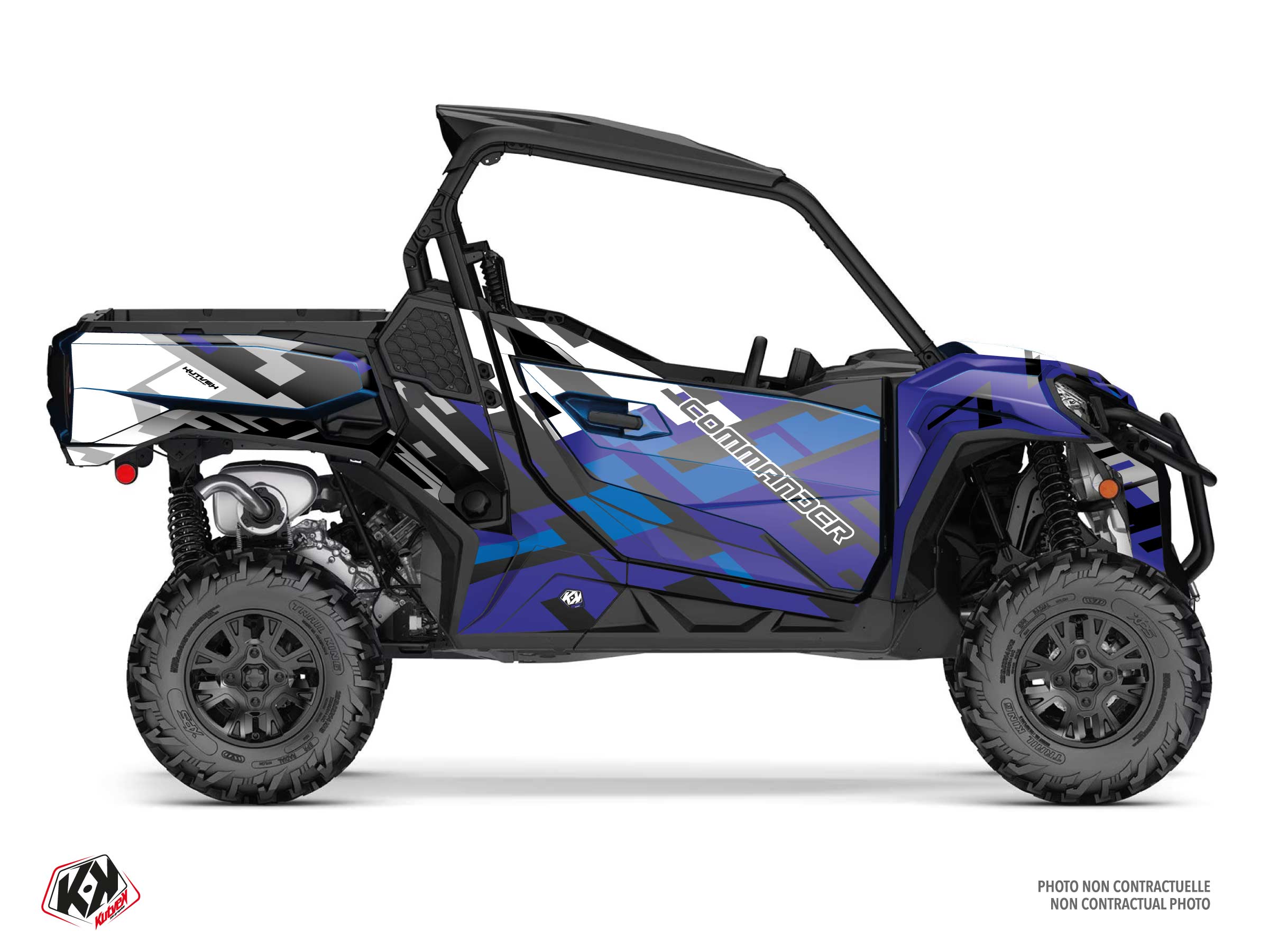 can-am utv lane  graphic kit blue