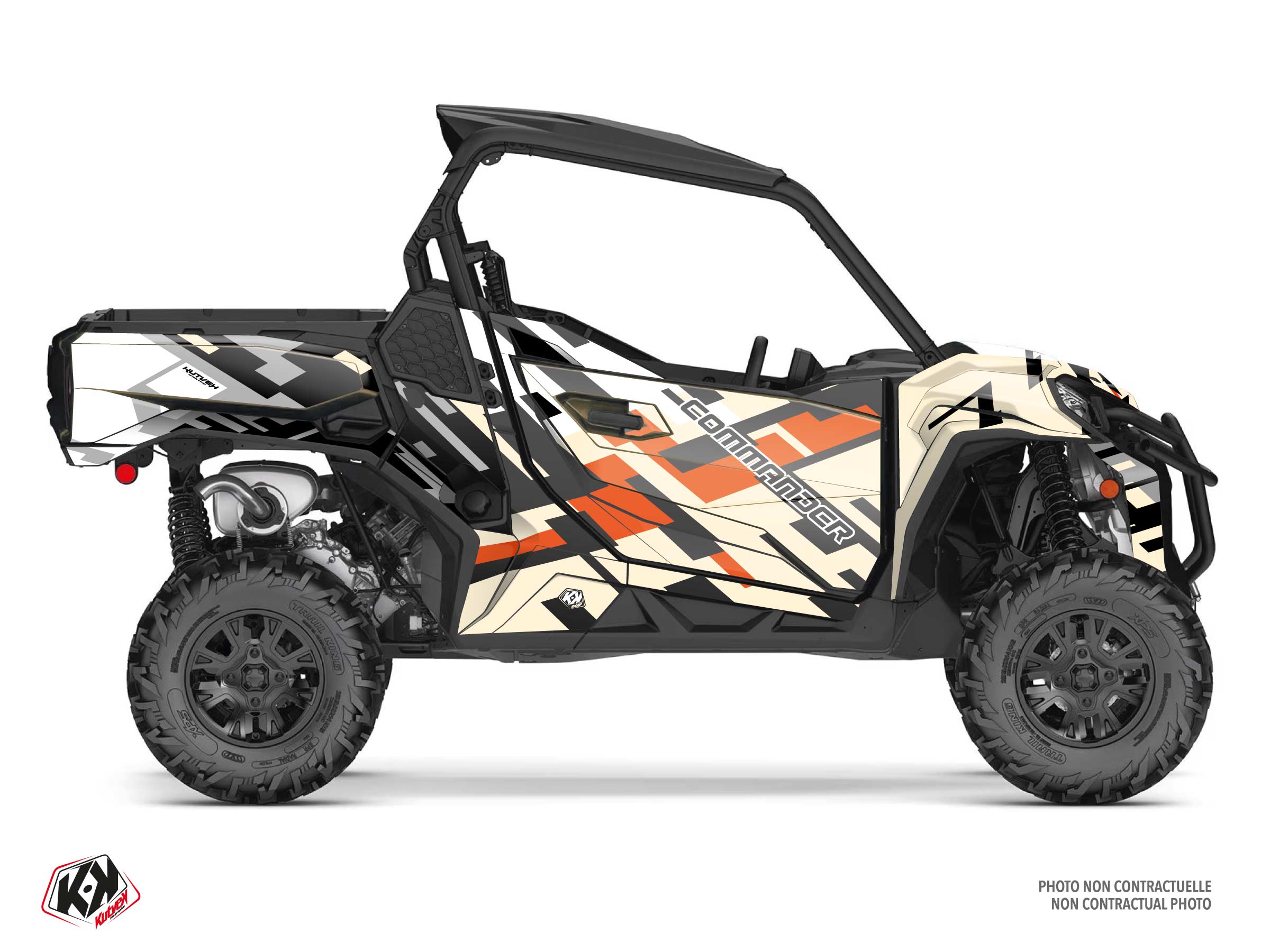 can-am utv lane  graphic kit sand