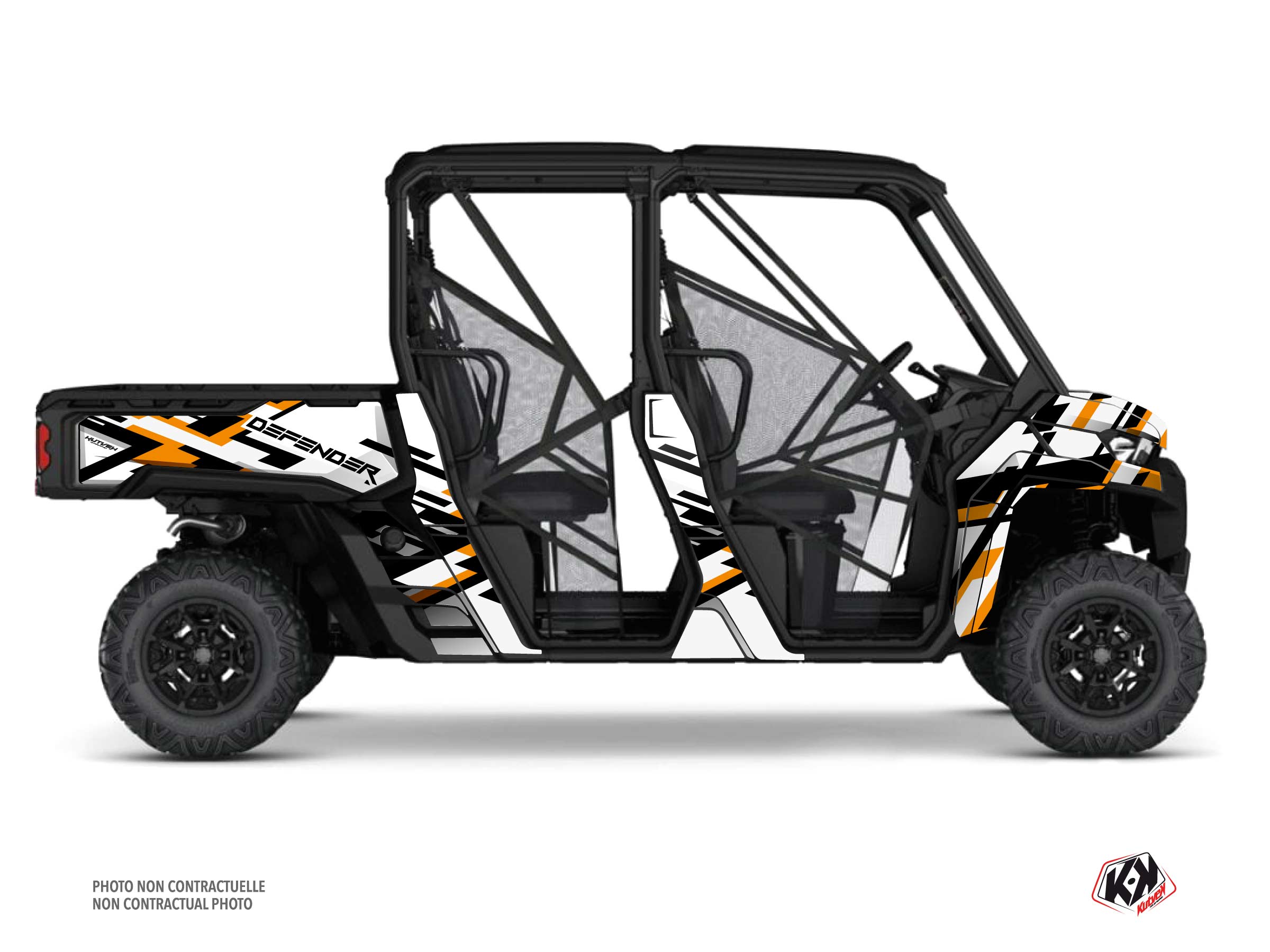 Kit Graphique ssv can-am defender max lane blanc  