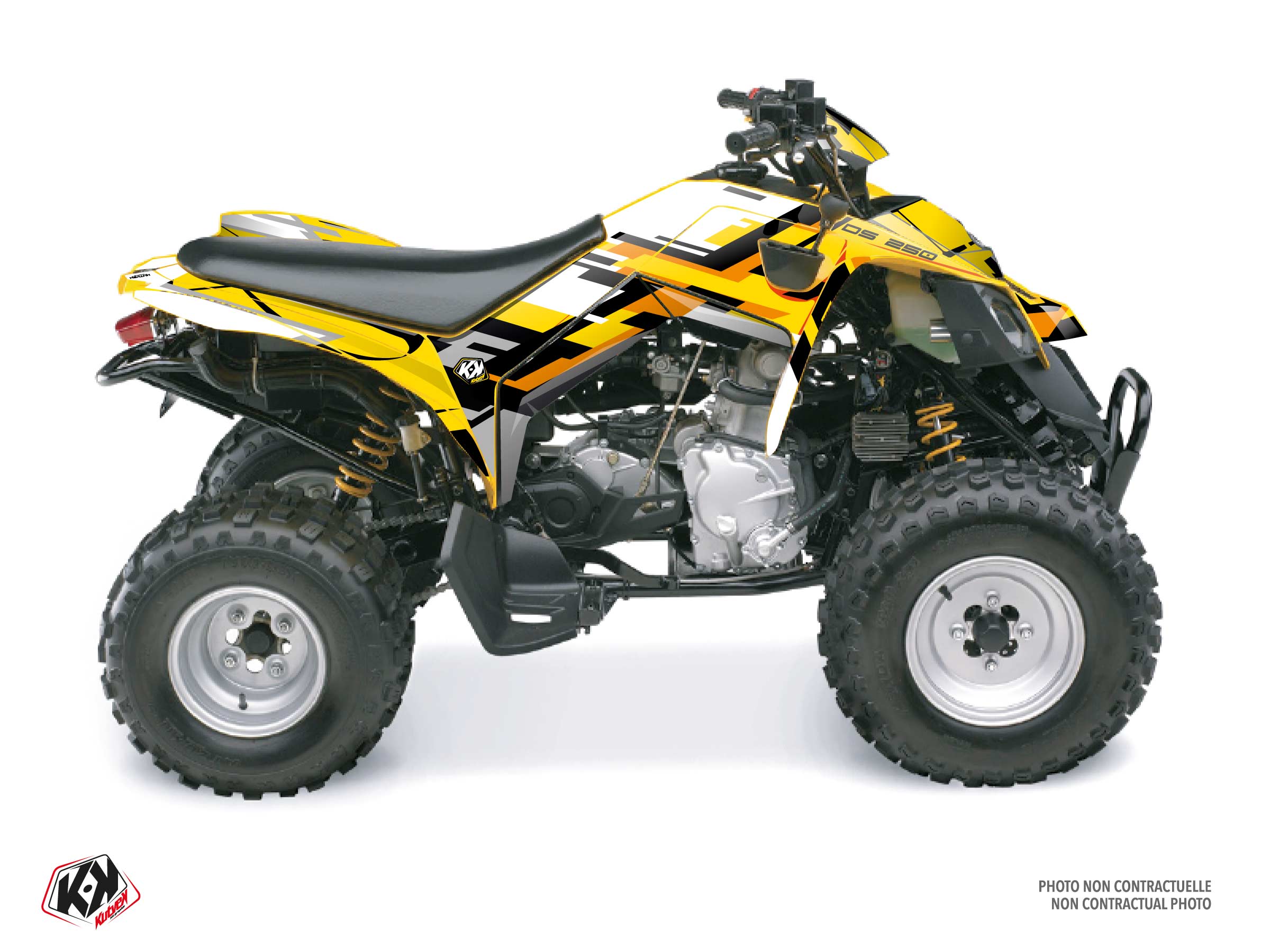 can-am atv lane  graphic kit yellow