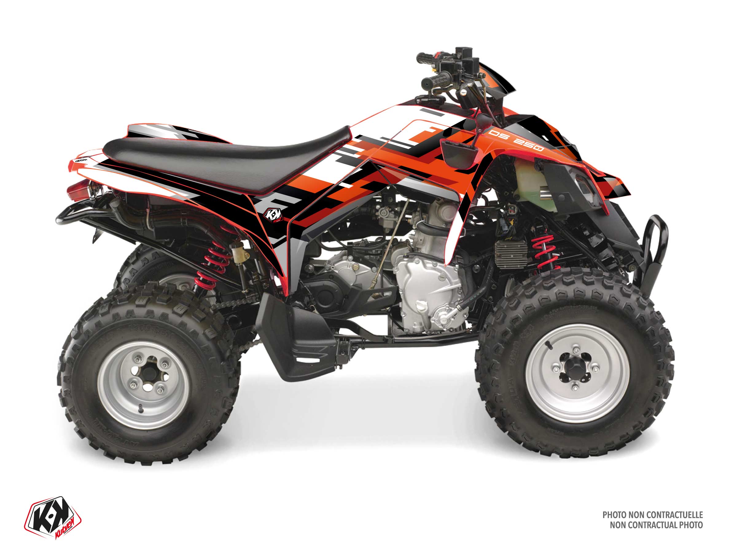 Kit Graphique quad can-am ds 250 lane rouge