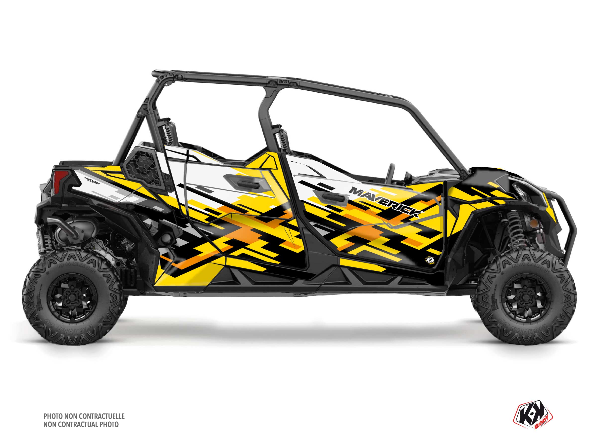 can-am utv lane  graphic kit yellow