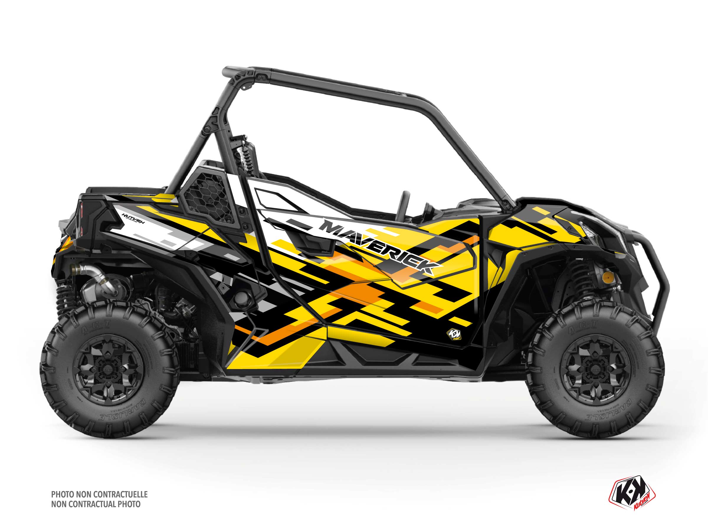 kit déco ssv can-am maverick trail lane jaune