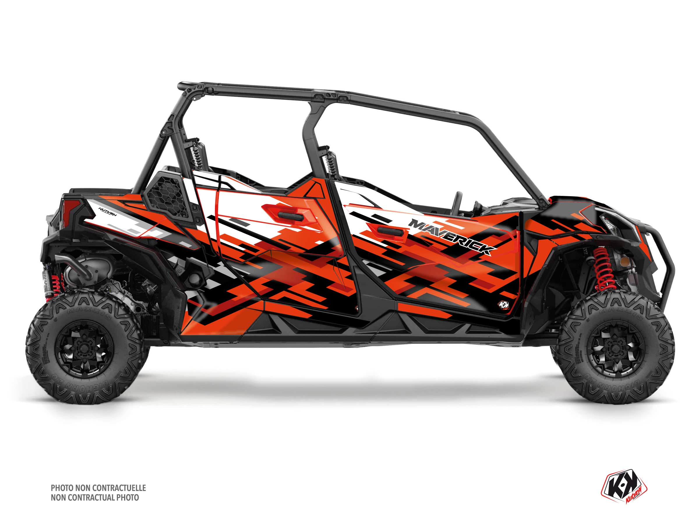 kit déco ssv can-am maverick trail max lane rouge  