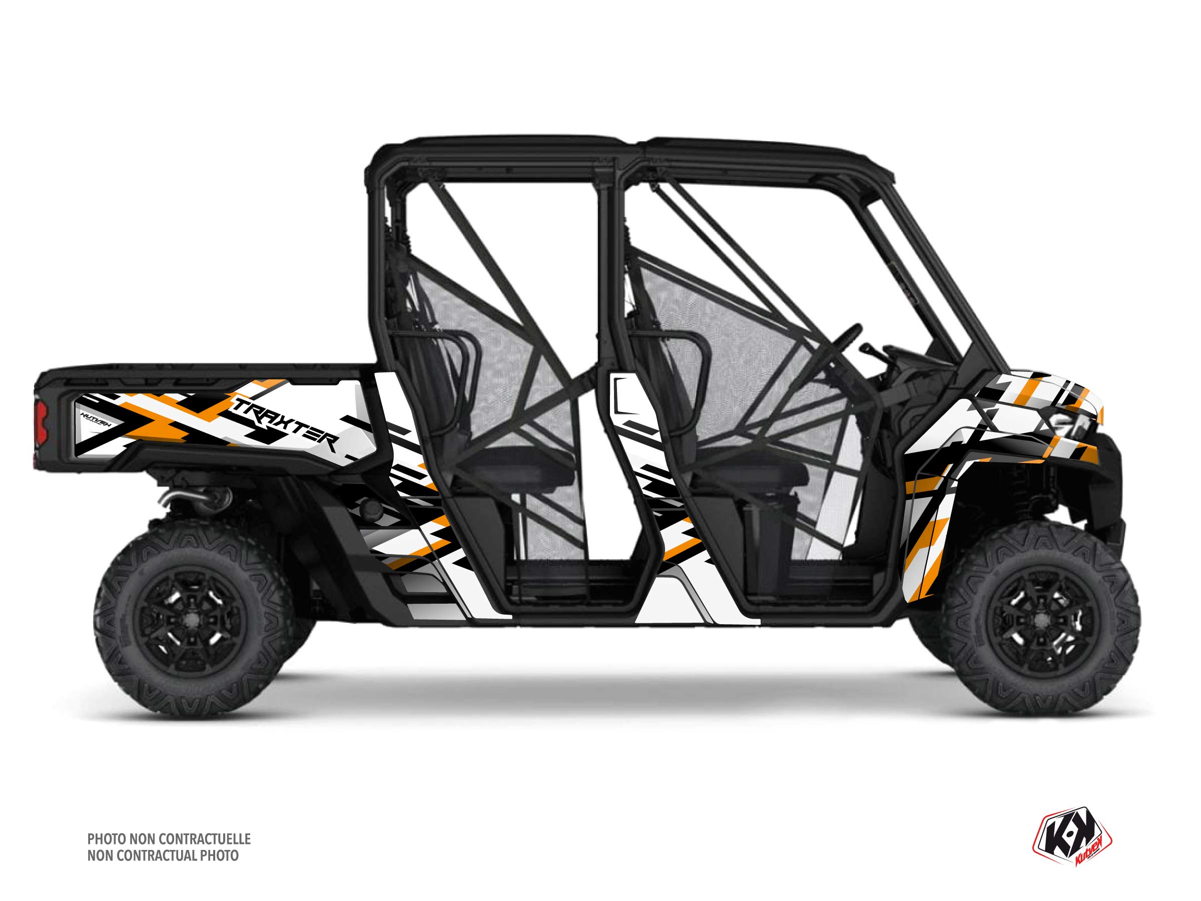 Kit Graphique ssv can-am traxter max lane blanc  