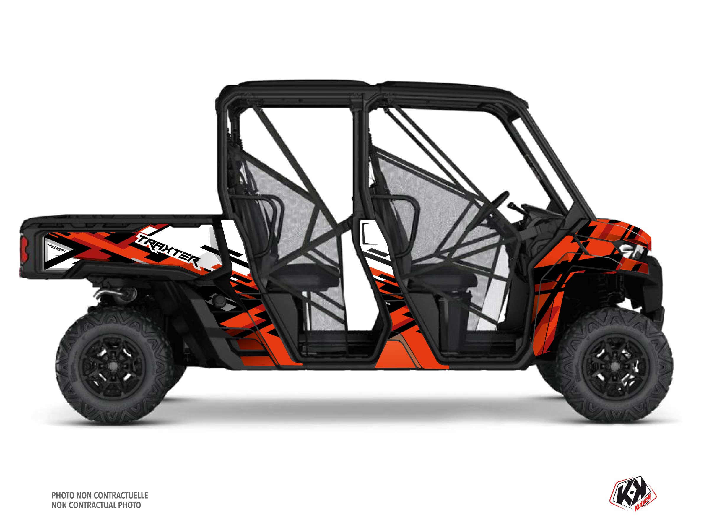 can-am utv lane  graphic kit red