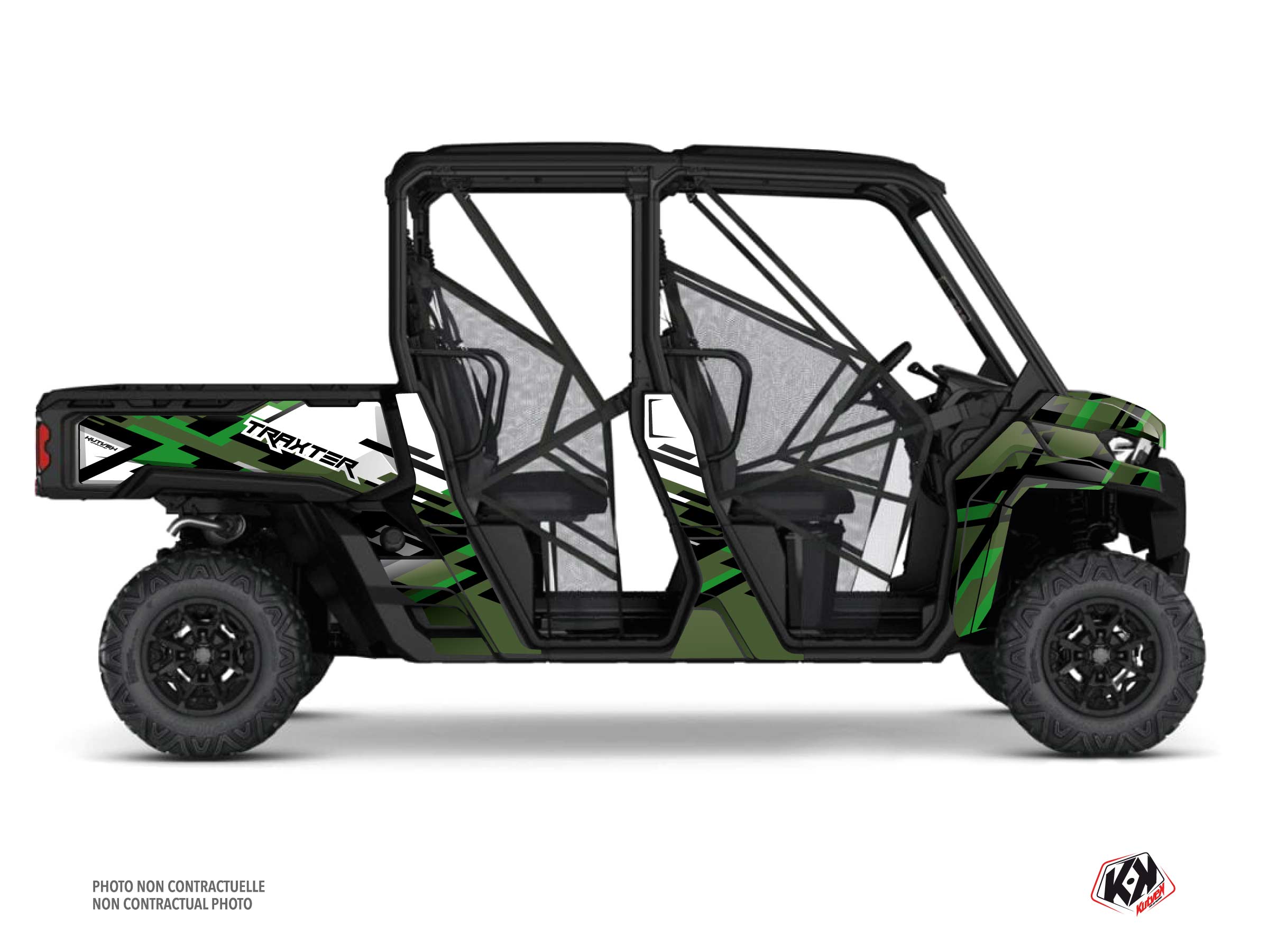 Kit Graphique ssv can-am traxter max lane vert  