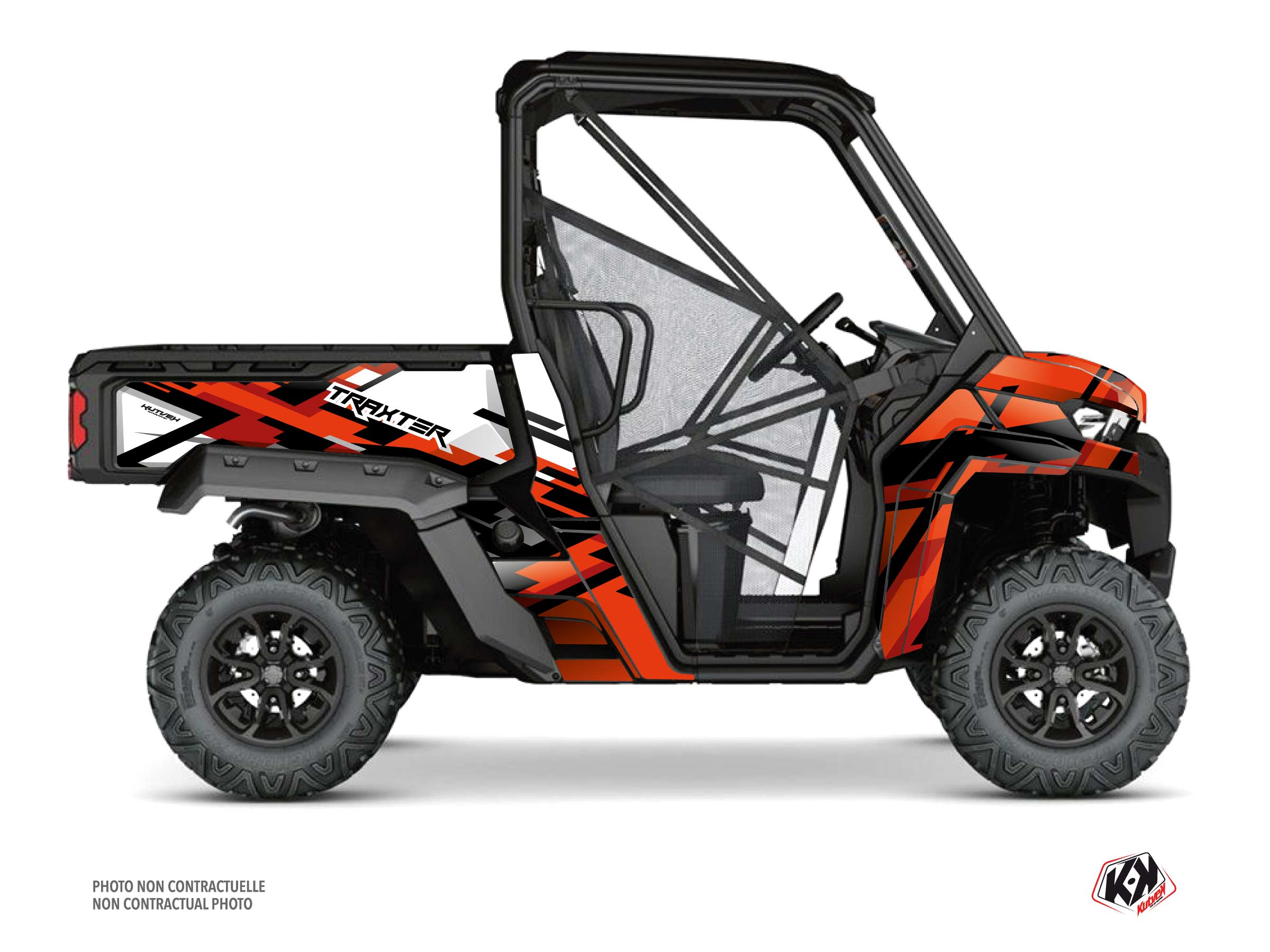 Kit Graphique ssv can-am traxter lane rouge  